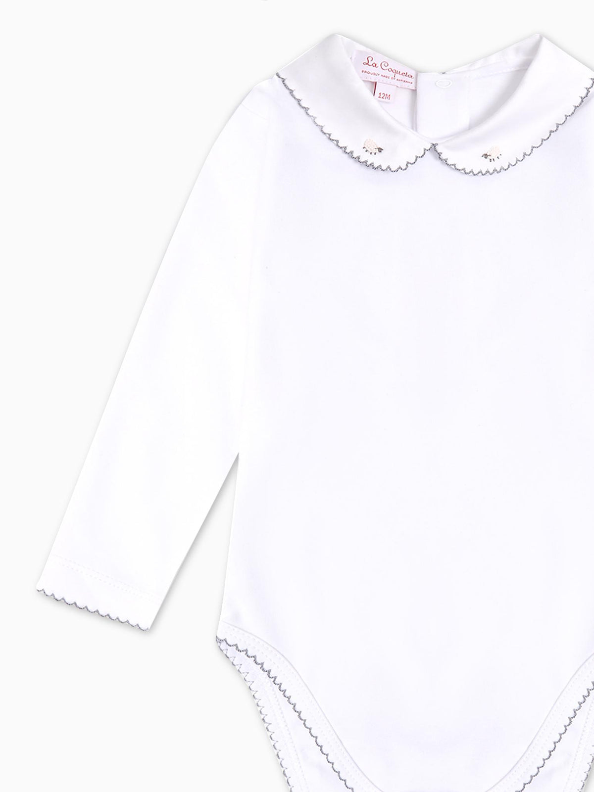 White Lamb Baby Body Vest