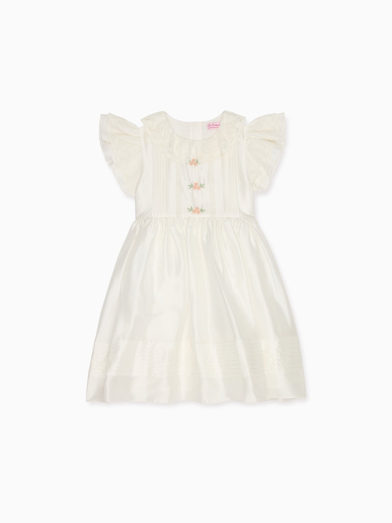 Ivory Lavinia Silk Ceremony Girl Dress