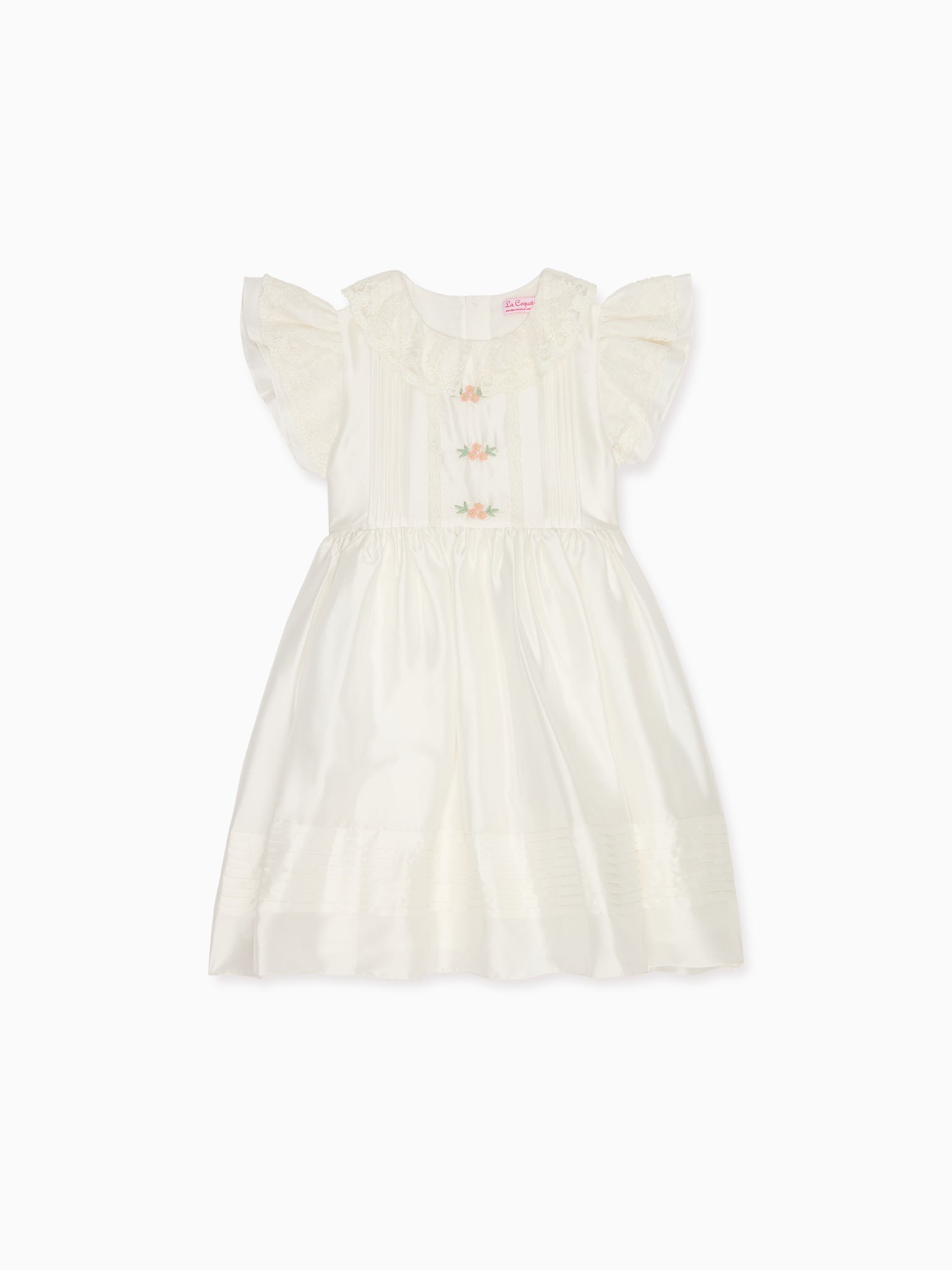 Ivory Lavinia Silk Ceremony Girl Dress