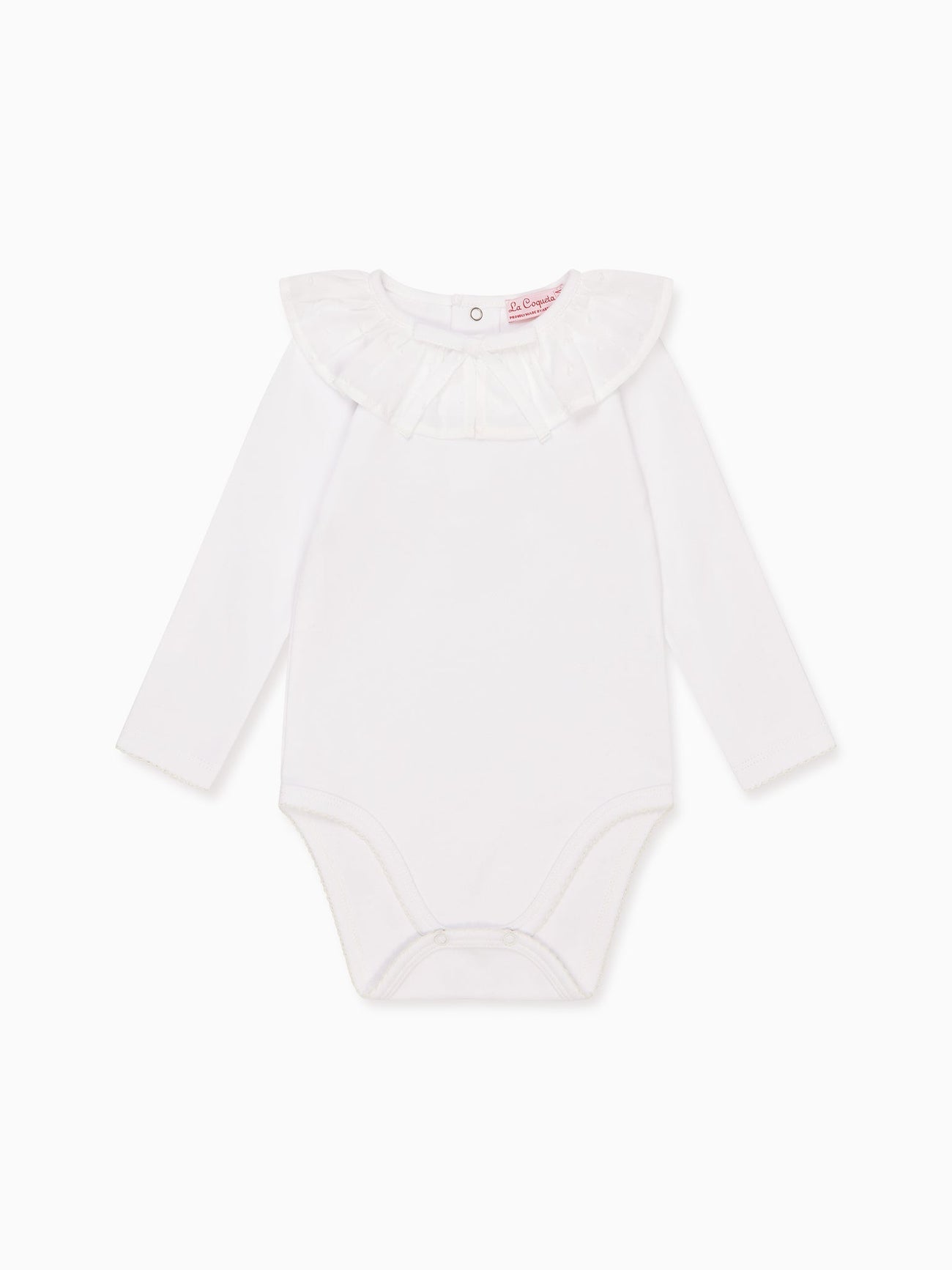 White Laya Baby Girl Body Vest