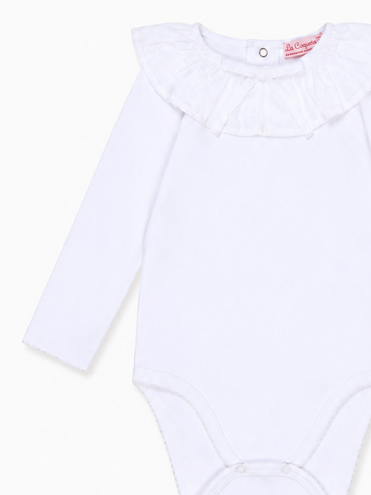 White Laya Baby Girl Body Vest