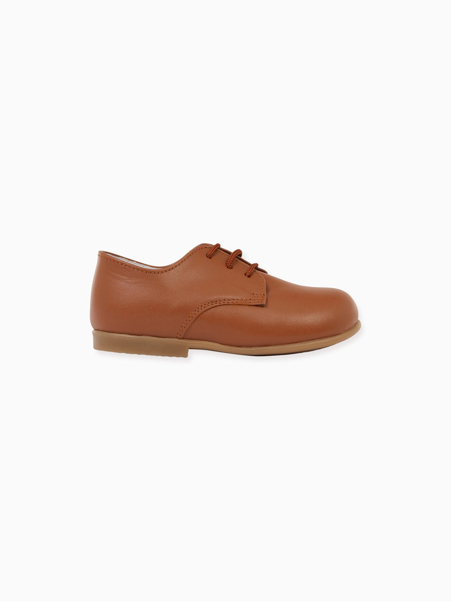 Tan Leather Toddler Inglesito Ceremony Shoes