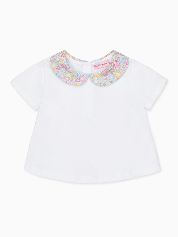 Pink Bunny Leo Baby Top