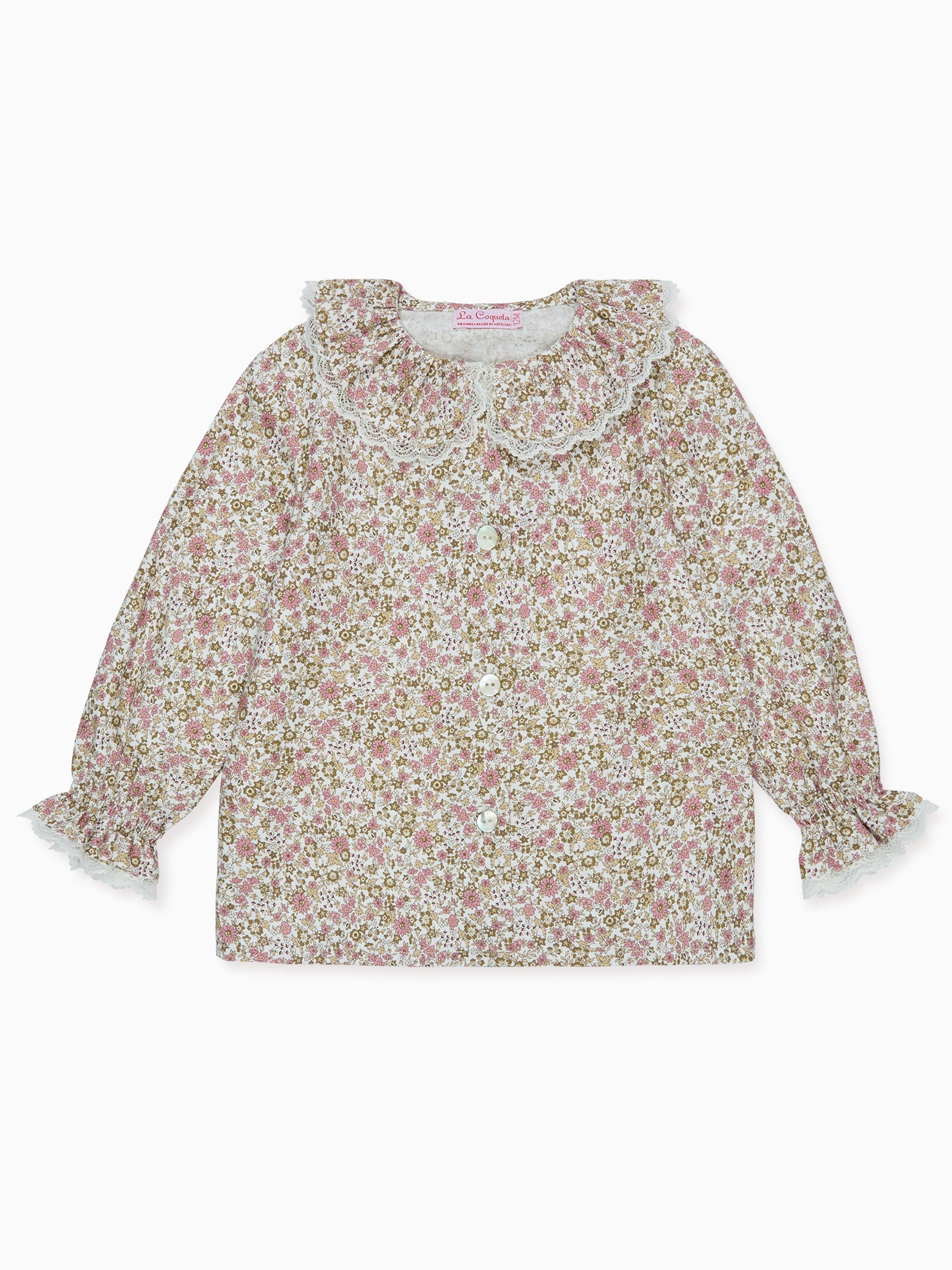 Lila Baby Girl Shirt & Delphina Baby Girl Dungarees Outfit Bundle