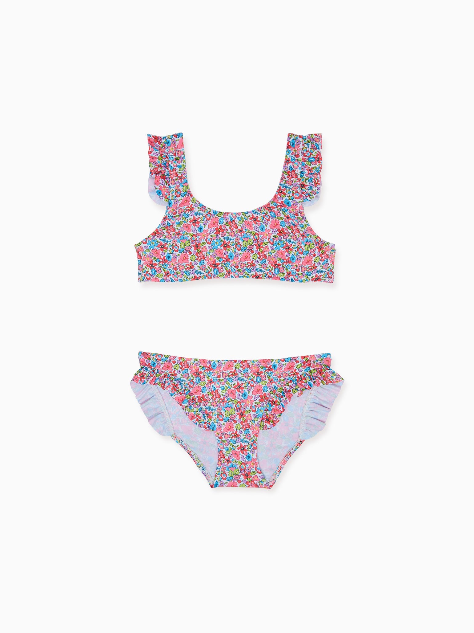 Pink Floral Lima Girl Bikini