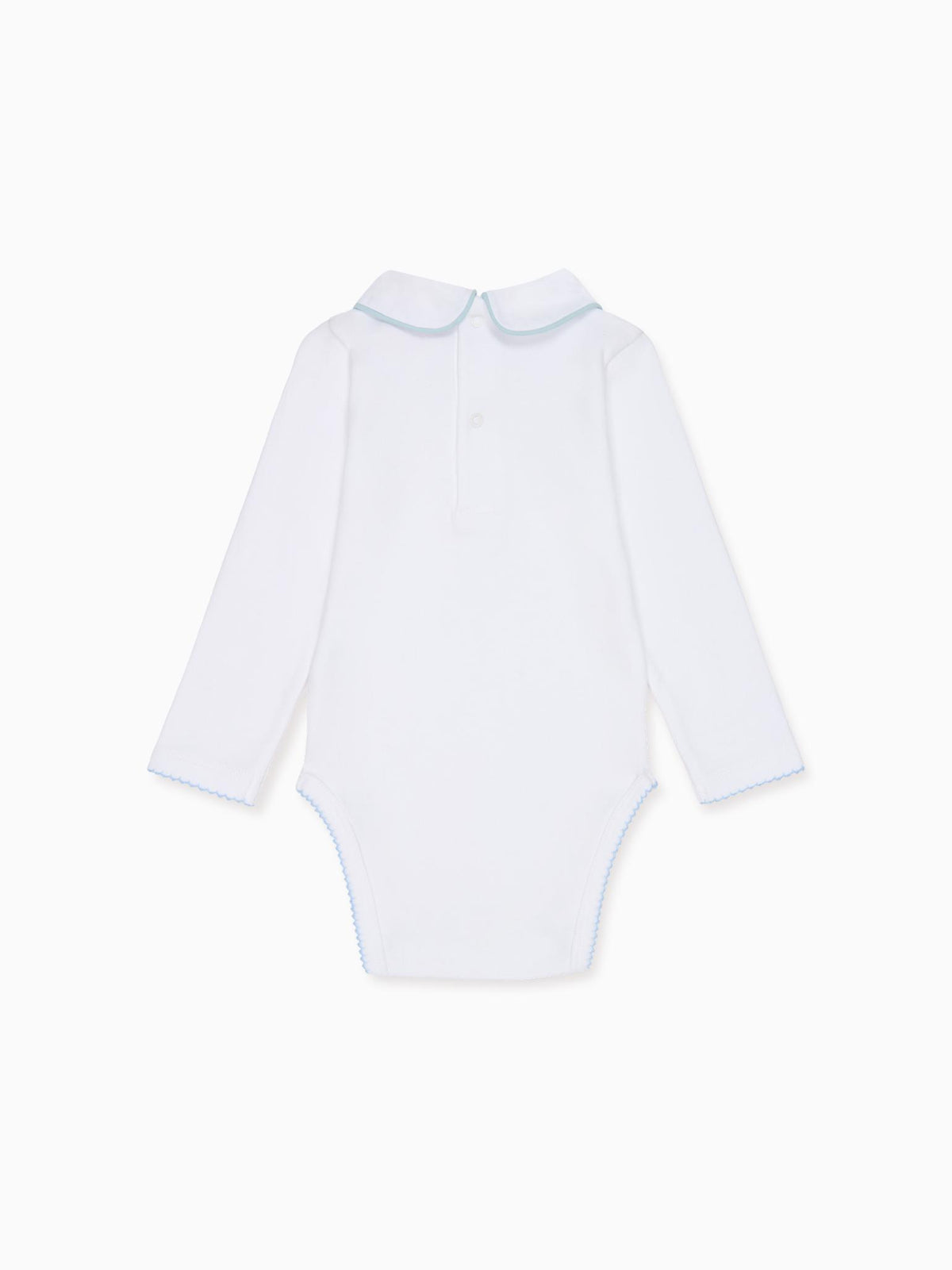 White & Blue Lirio Baby Body Vest