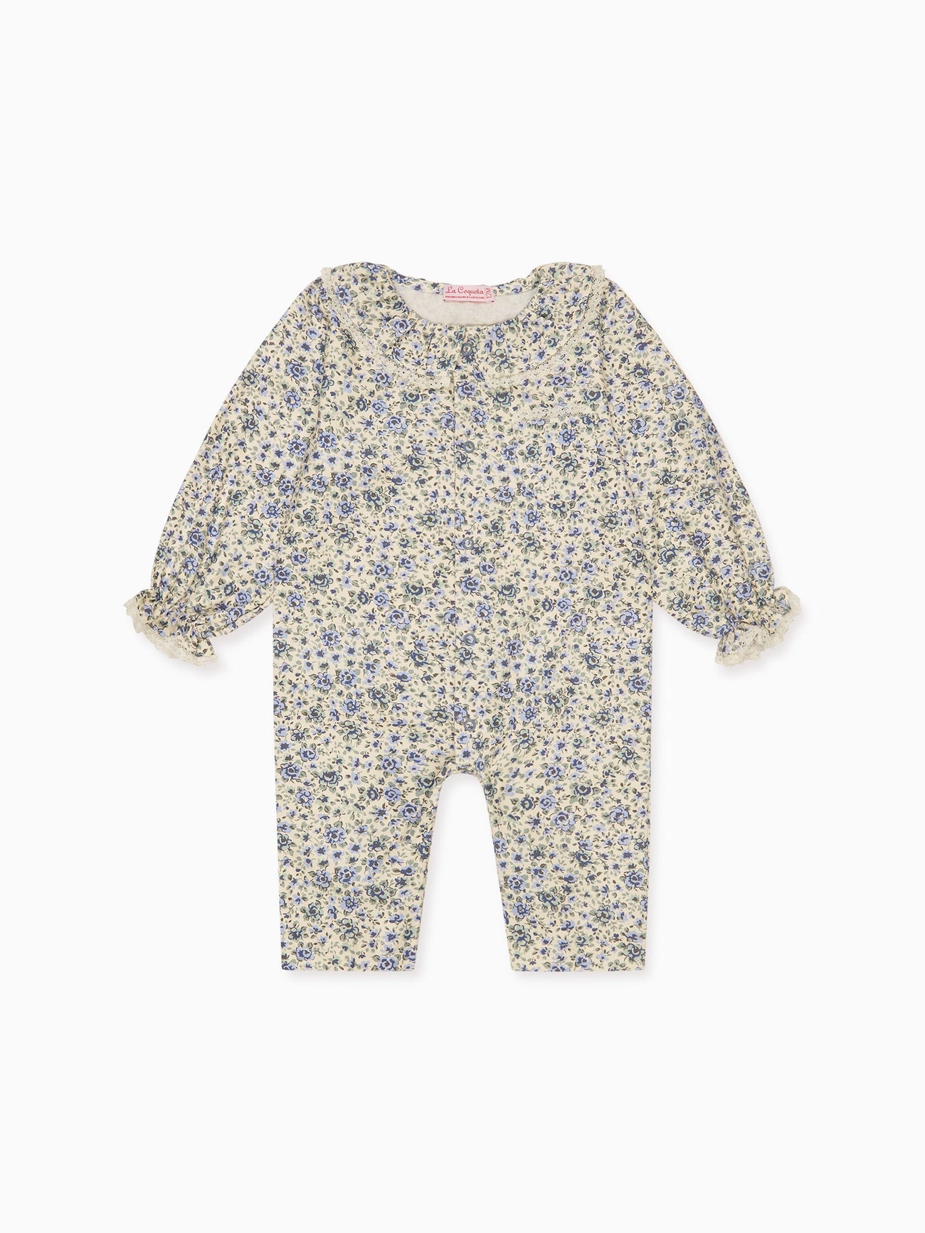 Blue Floral Lorna Baby Girl Pyjamas