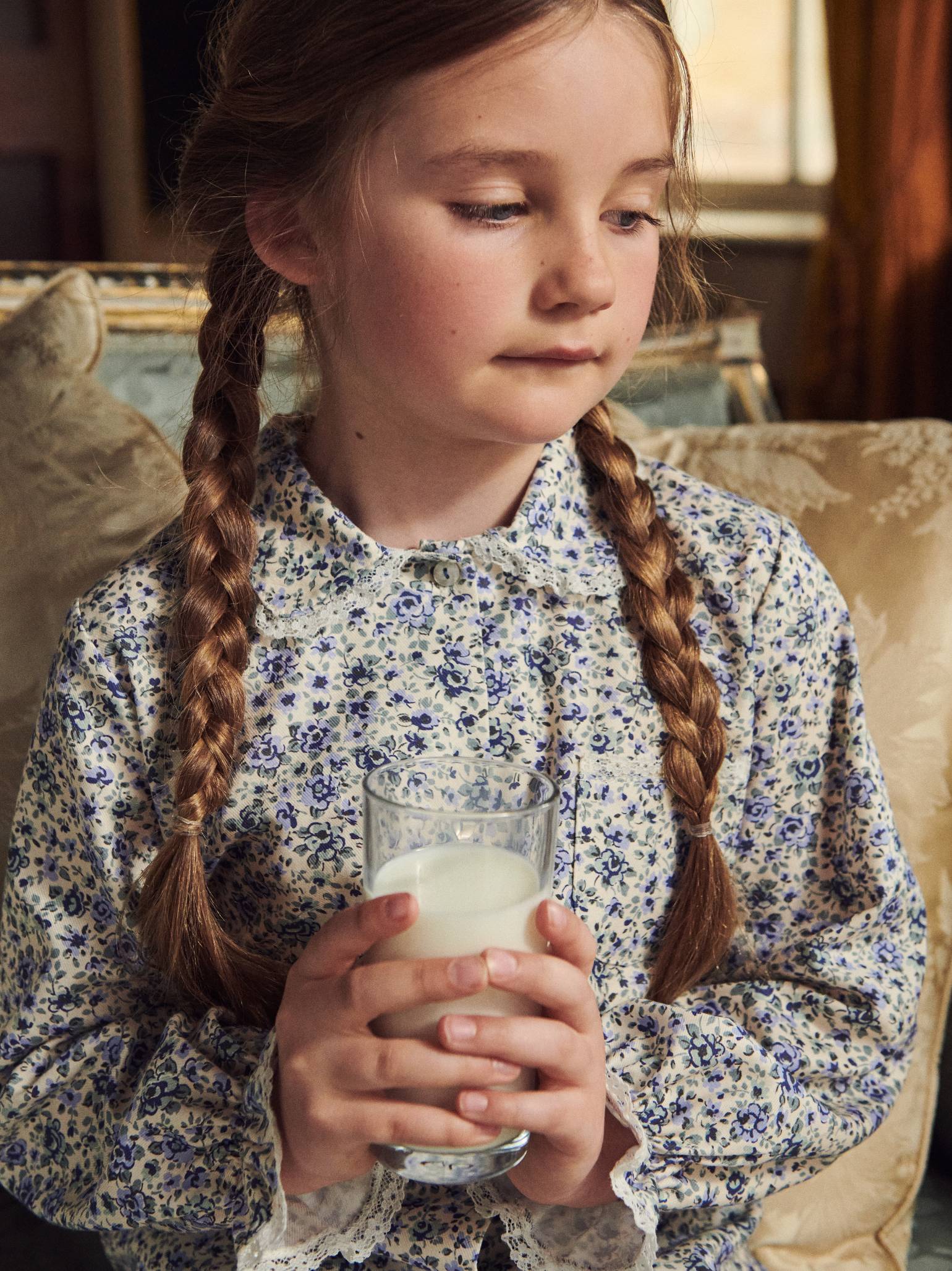 Blue Floral Lorna Girl Pyjamas
