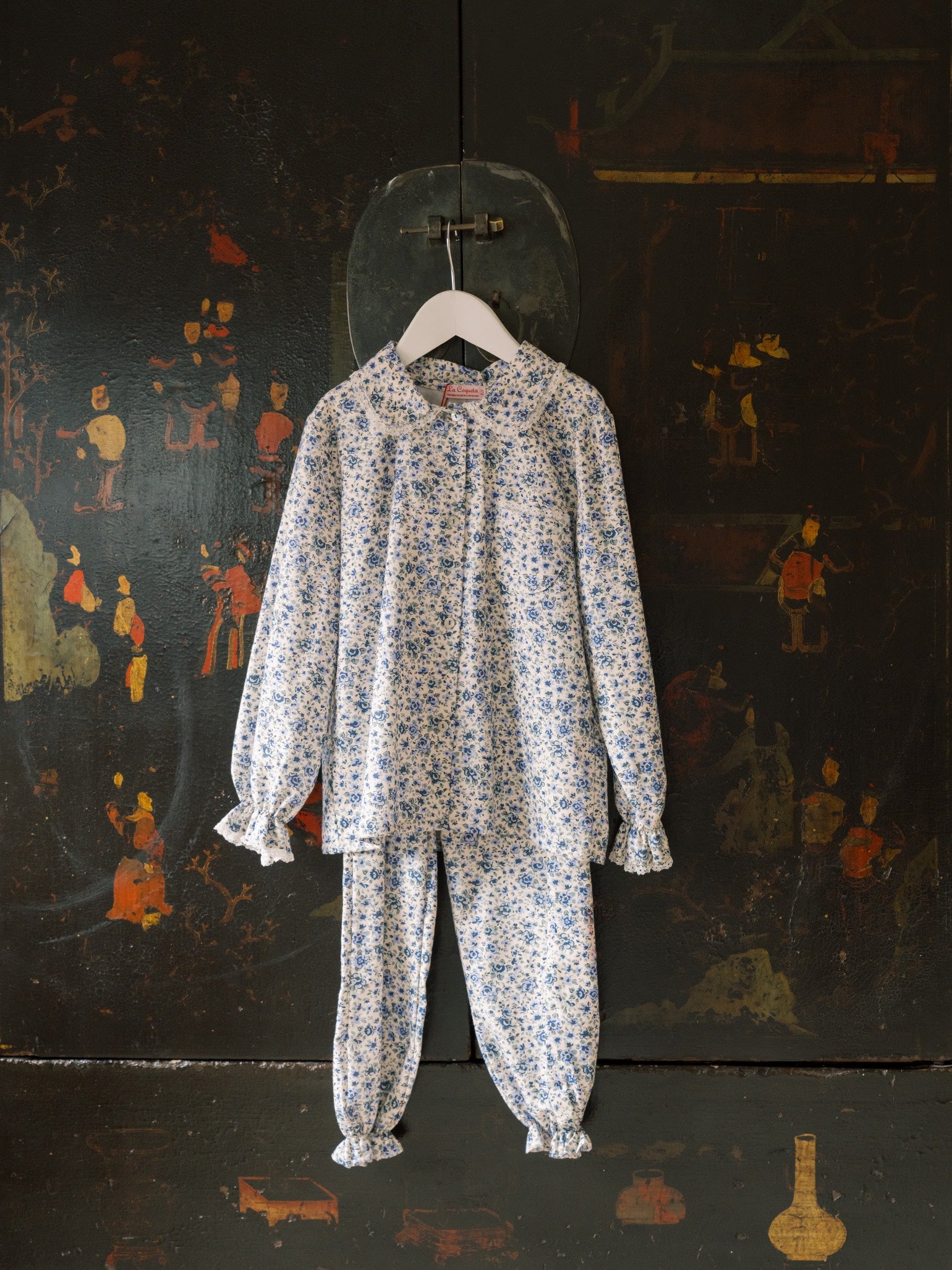 Blue Floral Lorna Girl Pyjamas