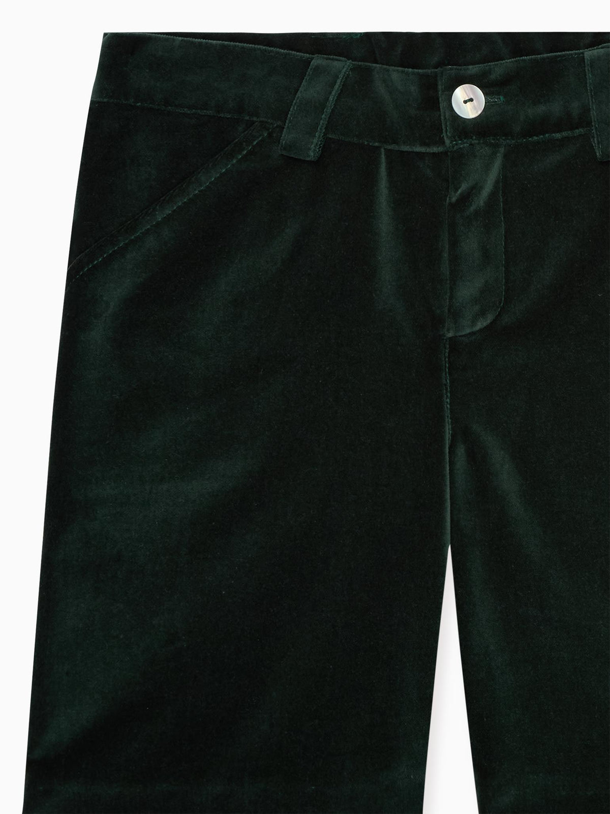 Dark Green Lucas Velvet Boy Shorts