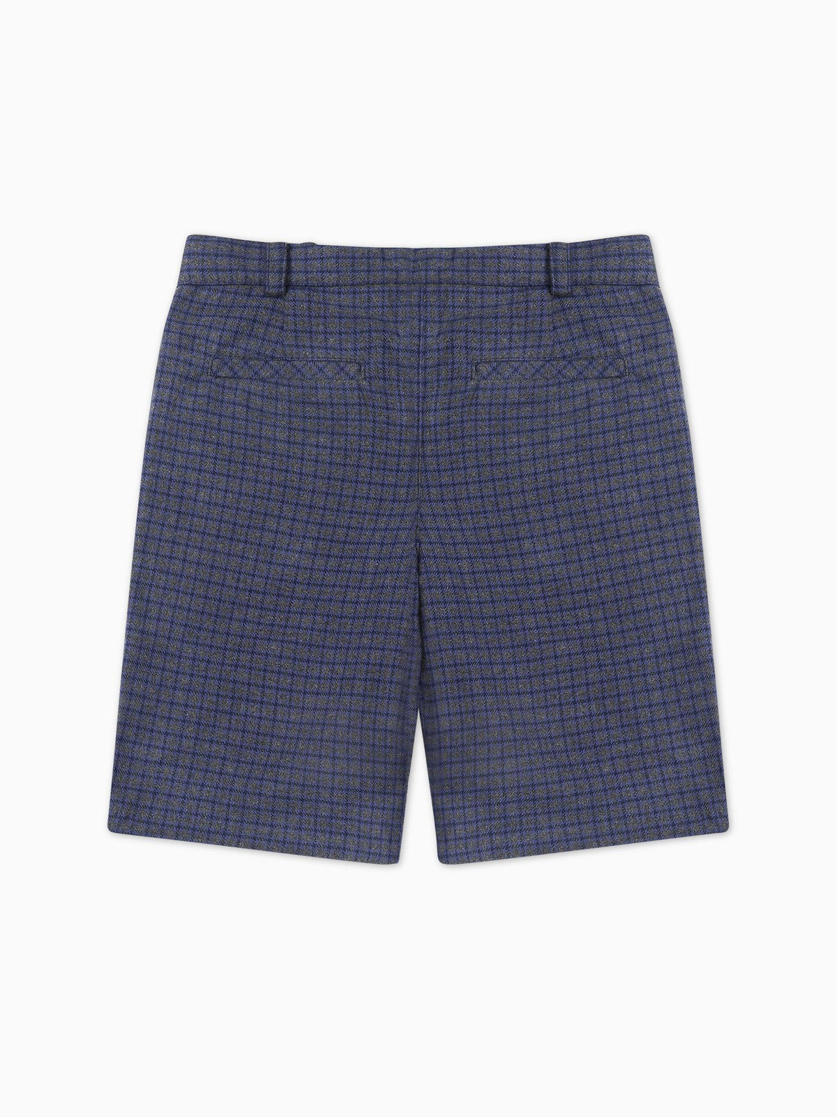 Blue Check Lucas Boy Shorts