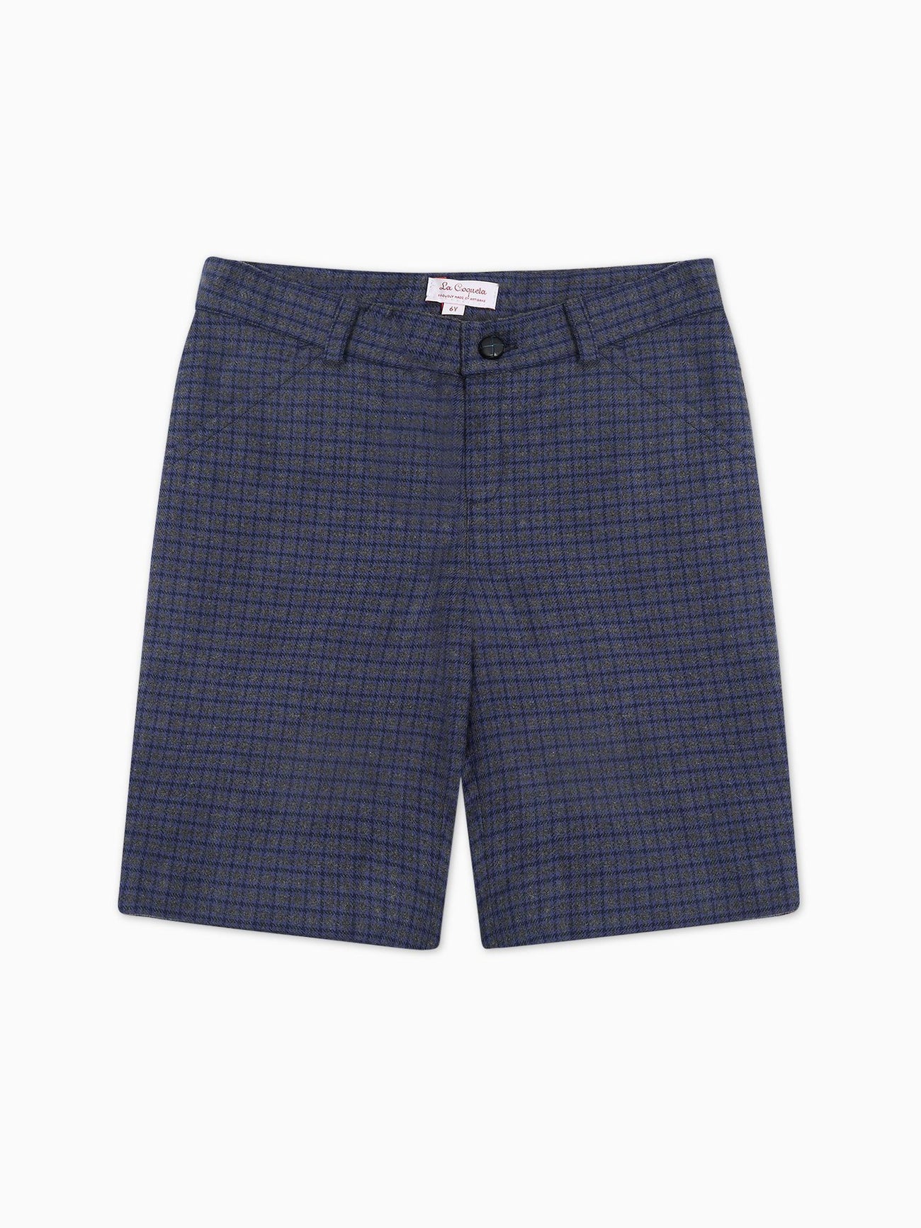 Blue Check Lucas Boy Shorts