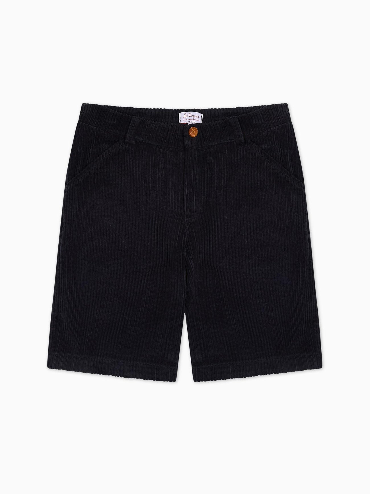 Navy Lucas Corduroy Boy Shorts