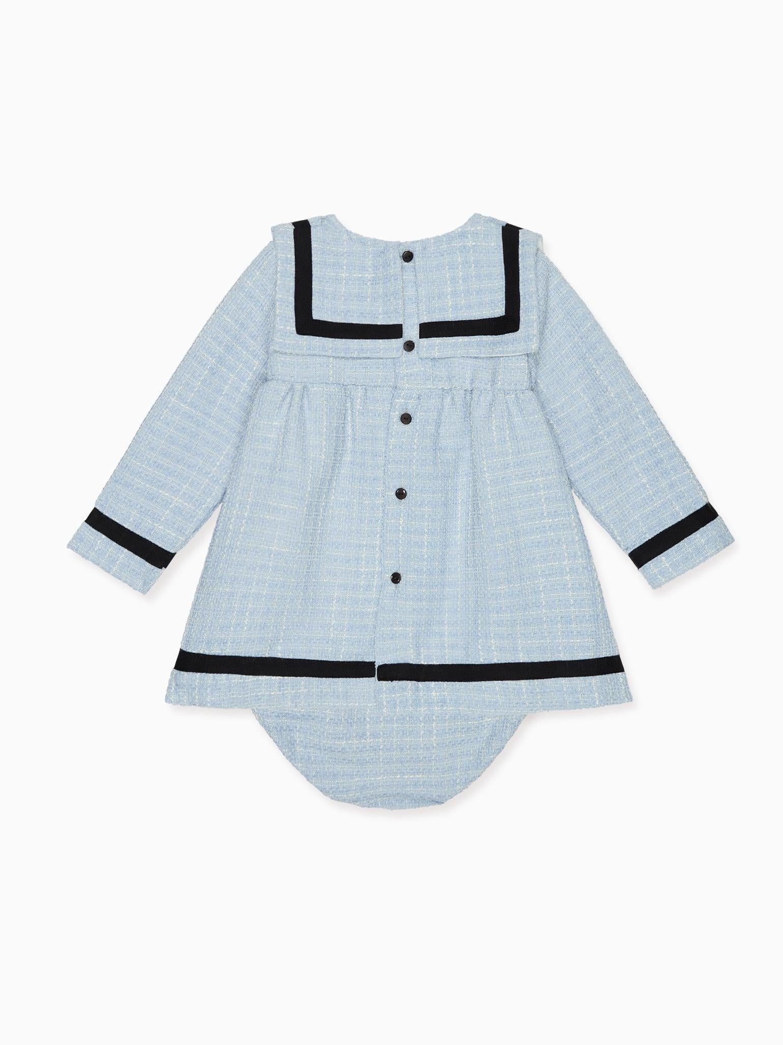 Dusty Blue Lucinda Baby Girl Set