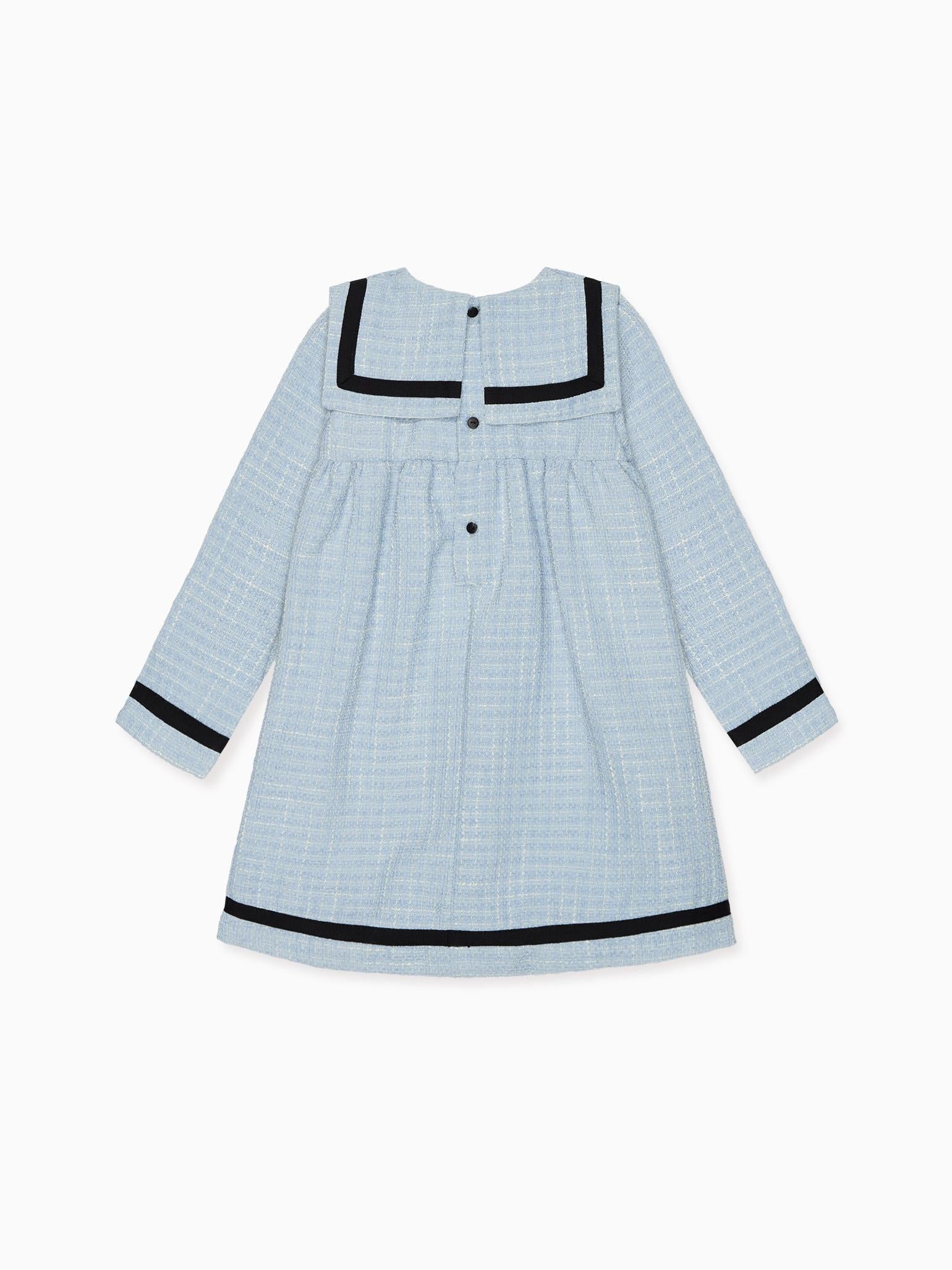 Dusty Blue Lucinda Girl Empire Dress