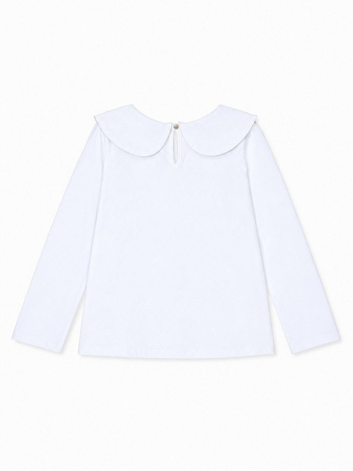 White & Burgundy Macerena Long Sleeve Girl Top
