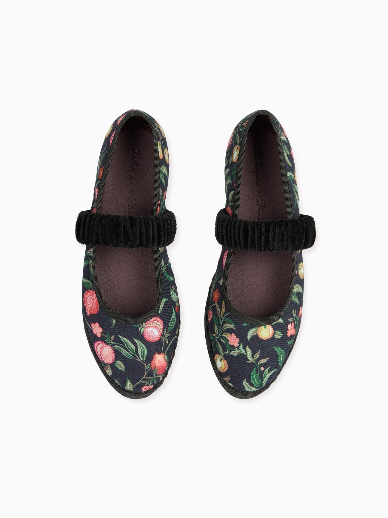 Flabelus x La Coqueta Woman Black Pomegranate Mafalda Mary Jane Shoes