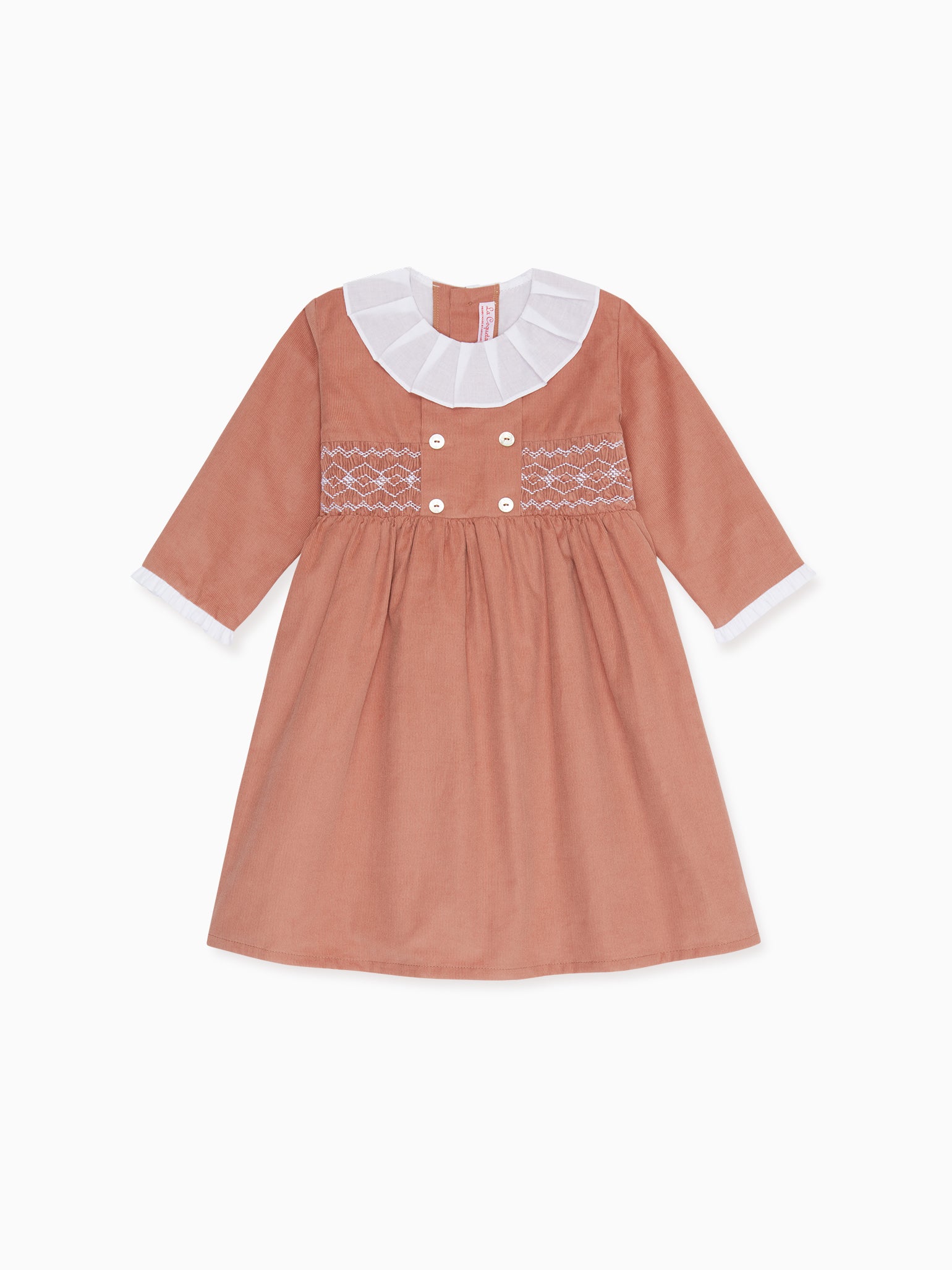 Pink Magdalena Girl Smock Dress | La Coqueta Kids UK