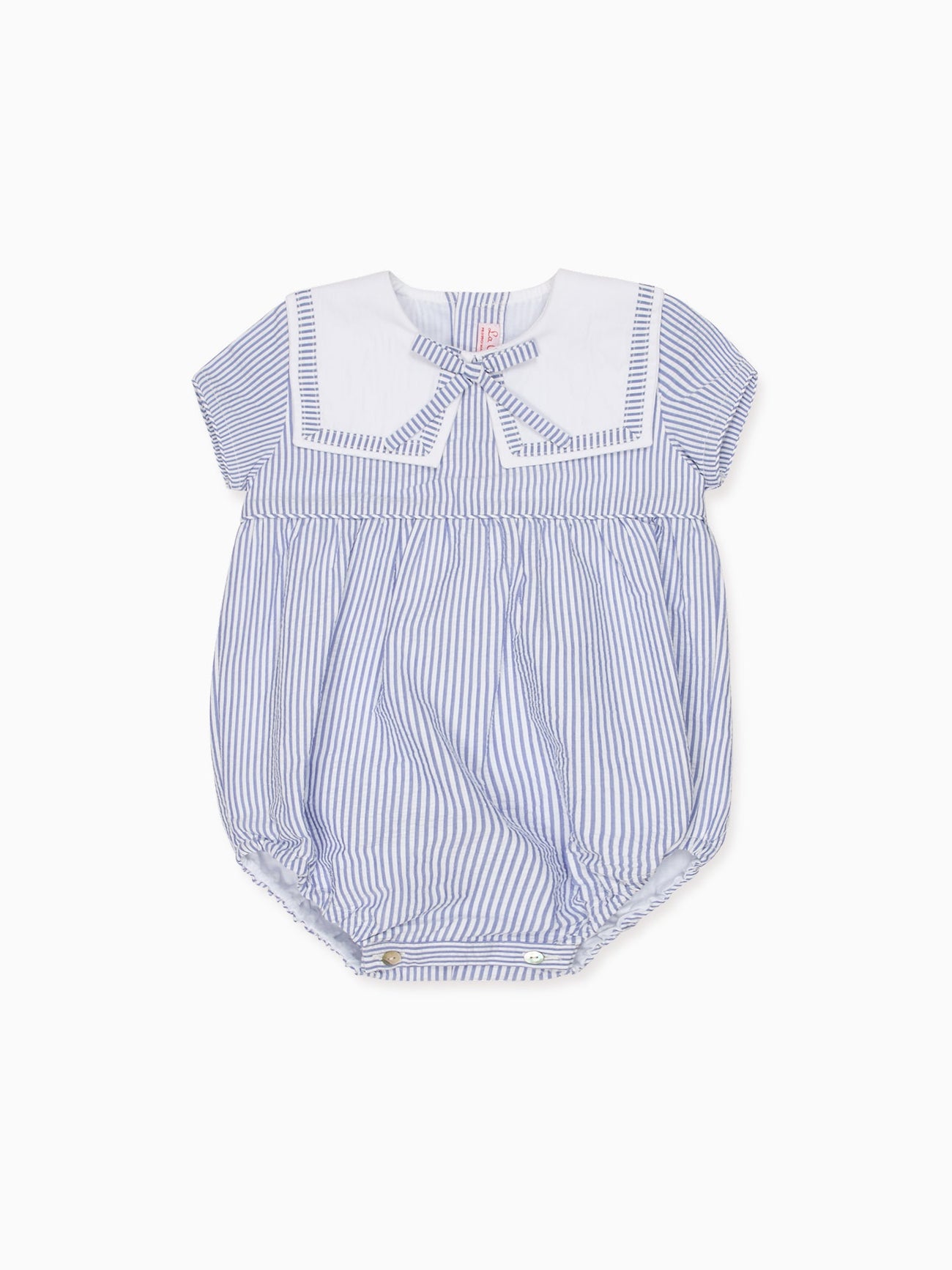 Dark Blue Stripe Mar Baby Romper