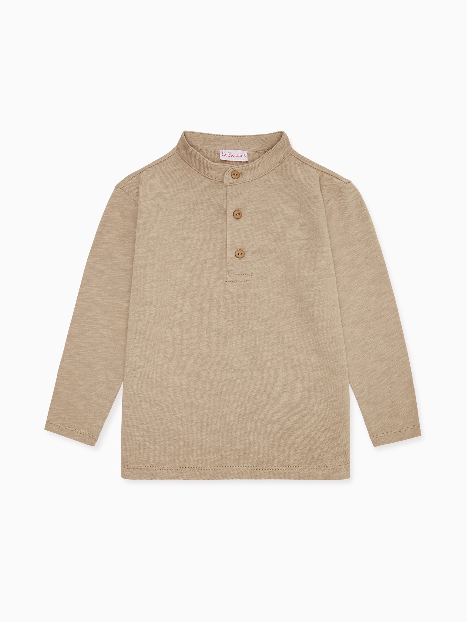 Caramel Marco Boy Long Sleeve Polo Shirt