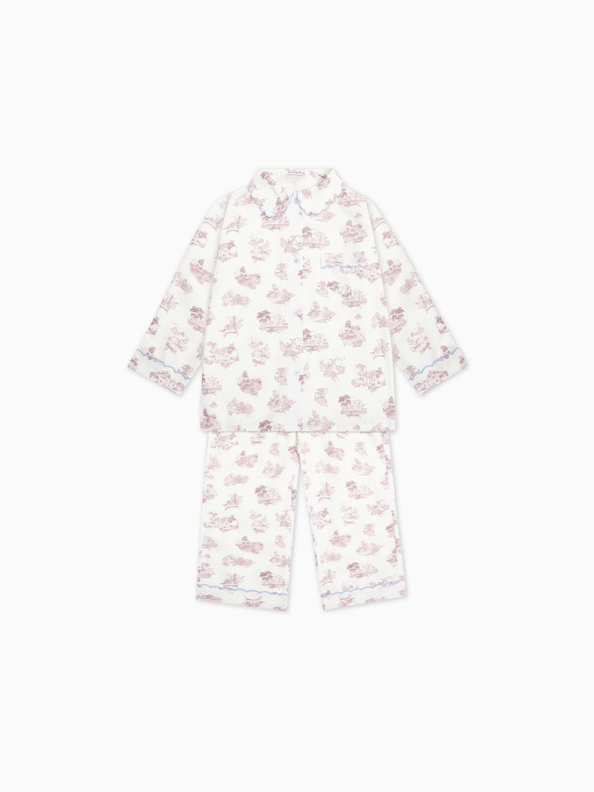 Red Toile Maria Girl Pyjamas