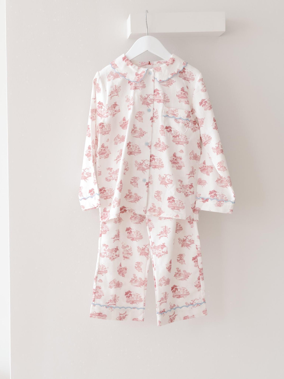 Red Toile Maria Girl Pyjamas