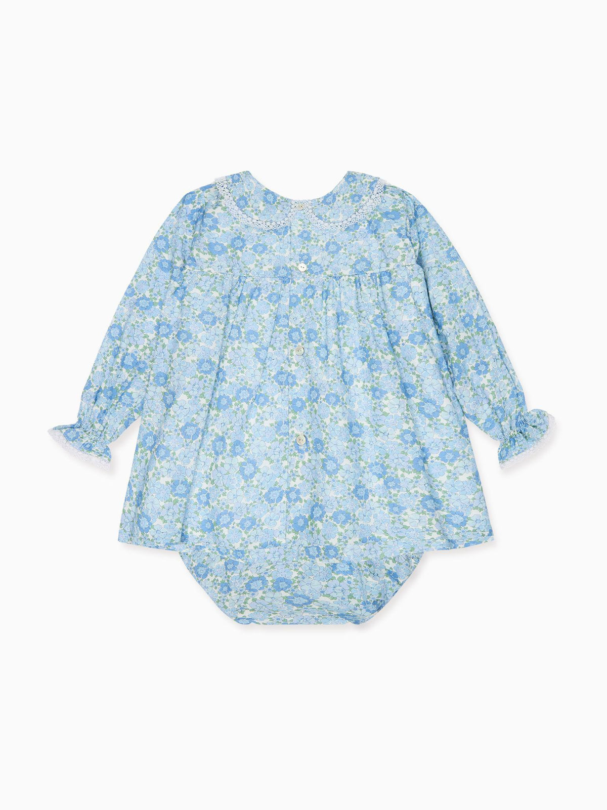 Blue Floral Maribel Baby Girl Set