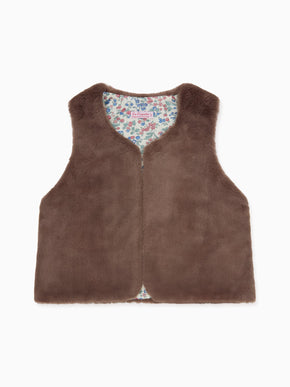 Raisin Brown Marisol Girl Gilet