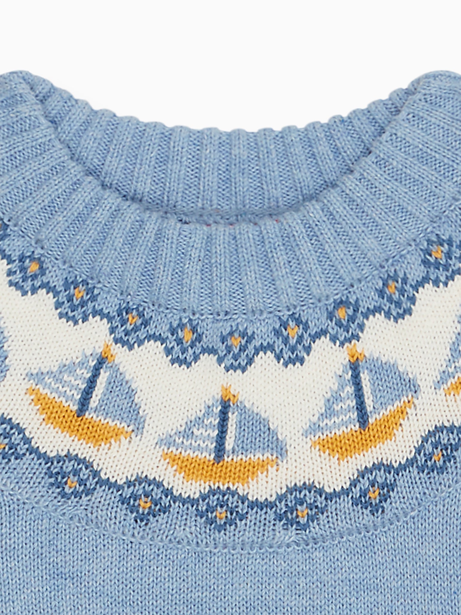 Blue Maritimo Cotton Boy Jumper