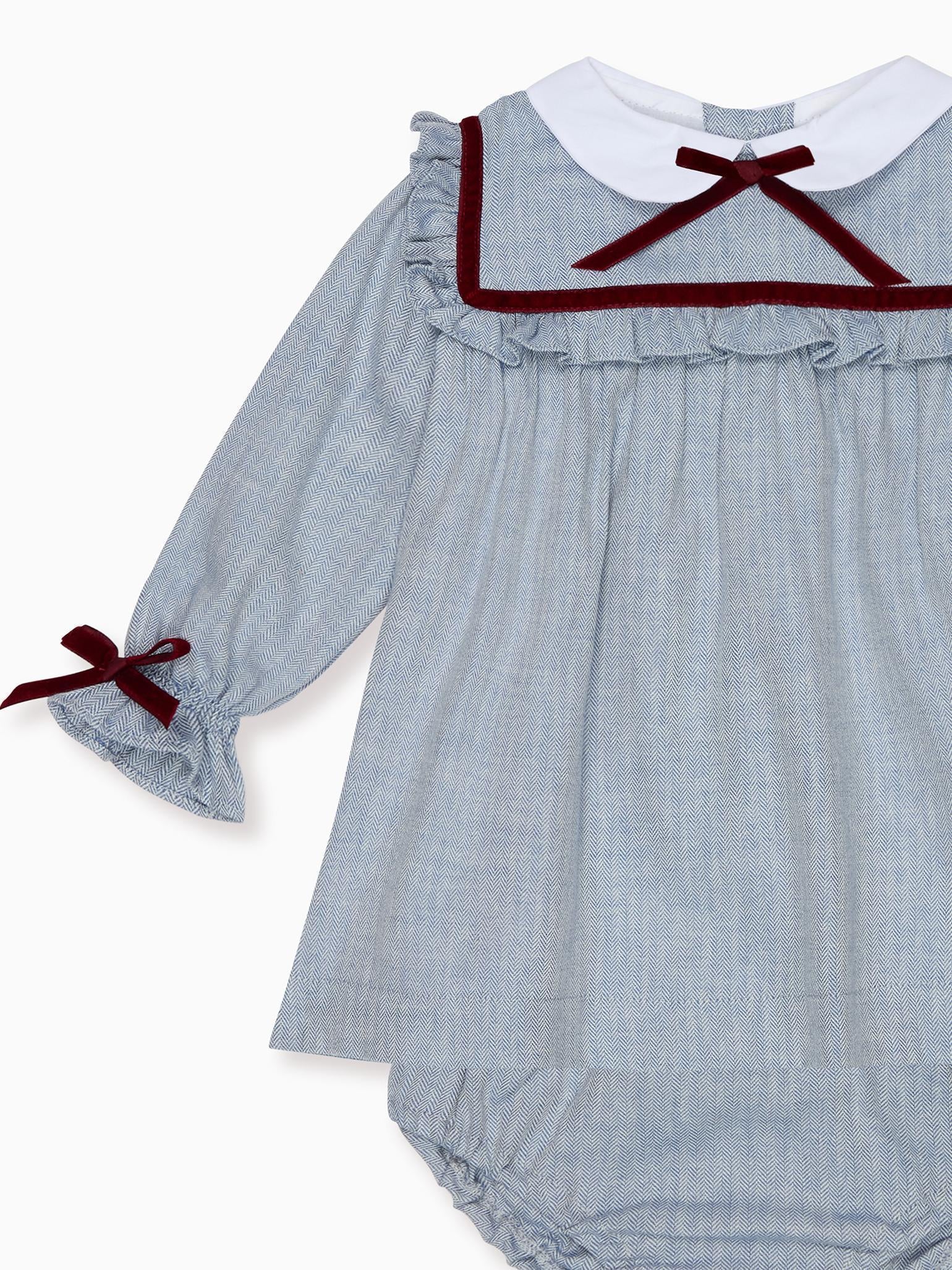 Dusty Blue Melissa Baby Girl Set