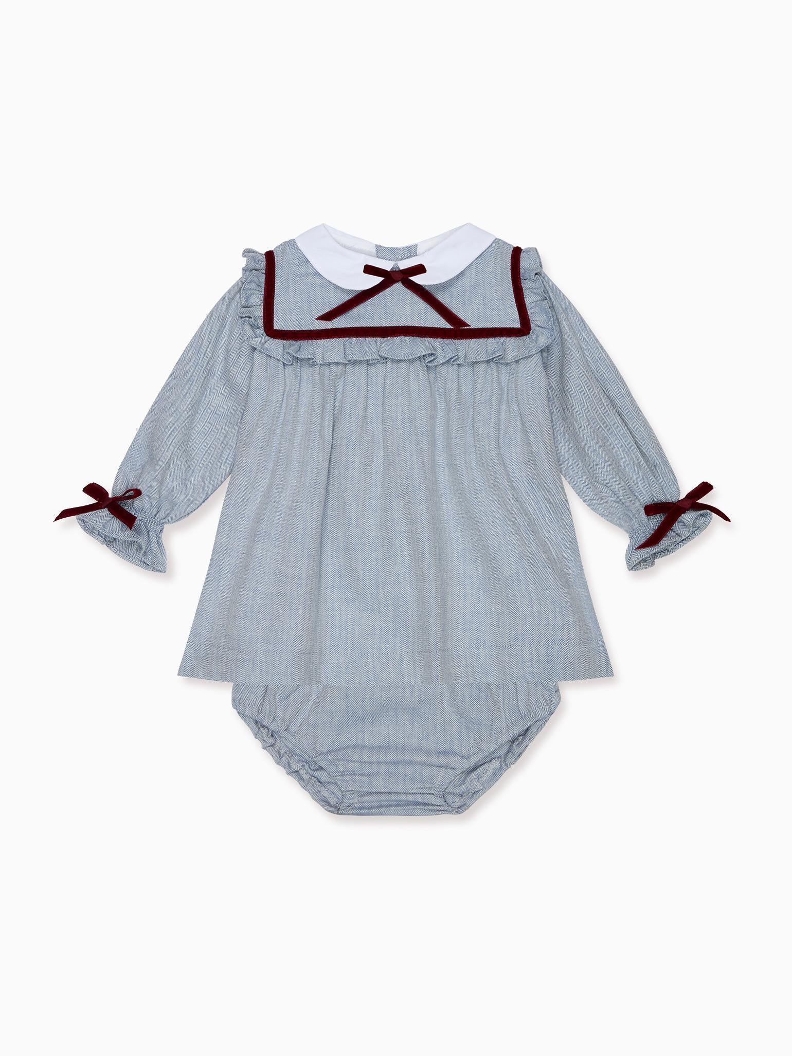Dusty Blue Melissa Baby Girl Set