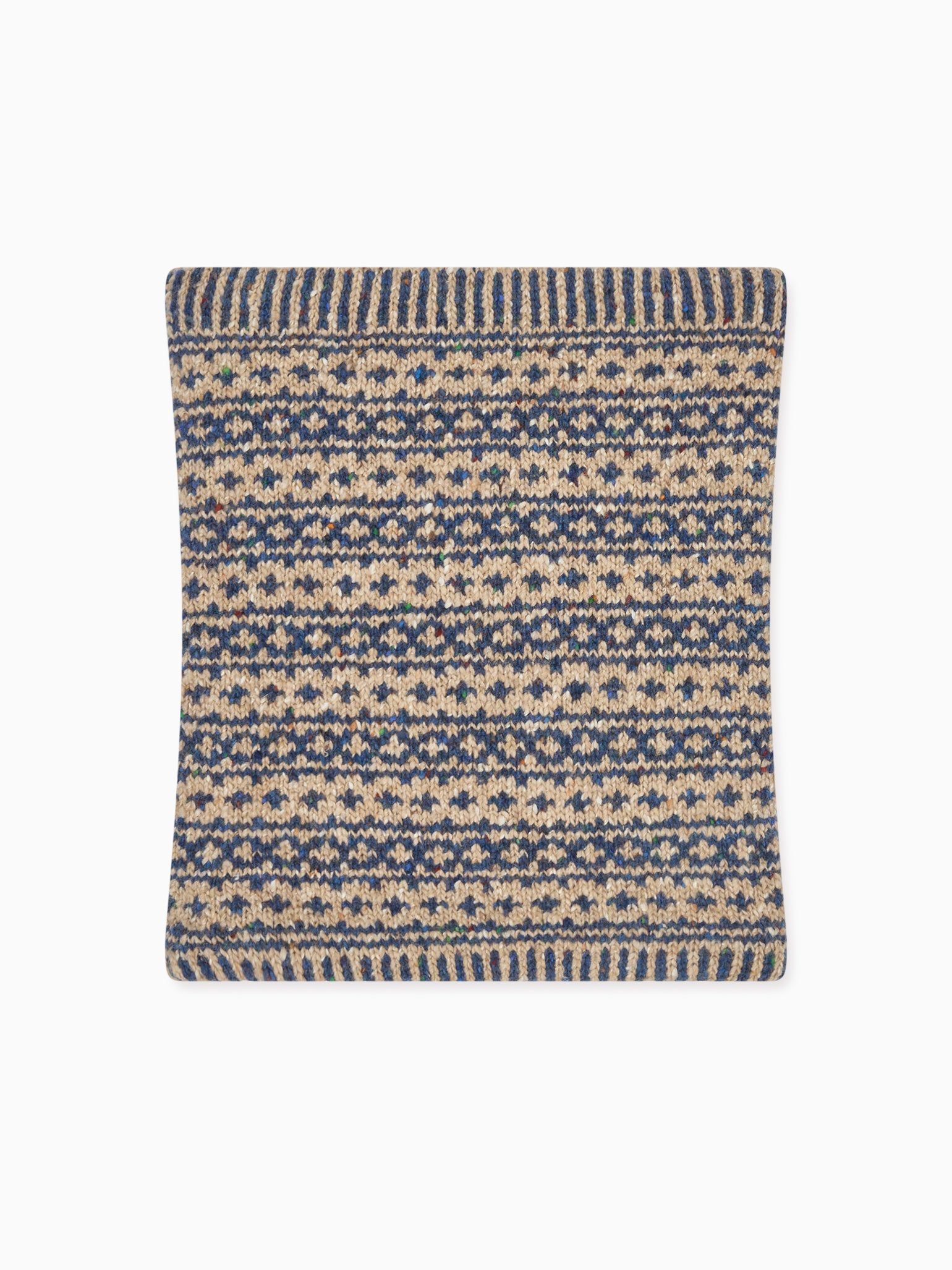 Oatmeal Merino Fair Isle Kids Snood