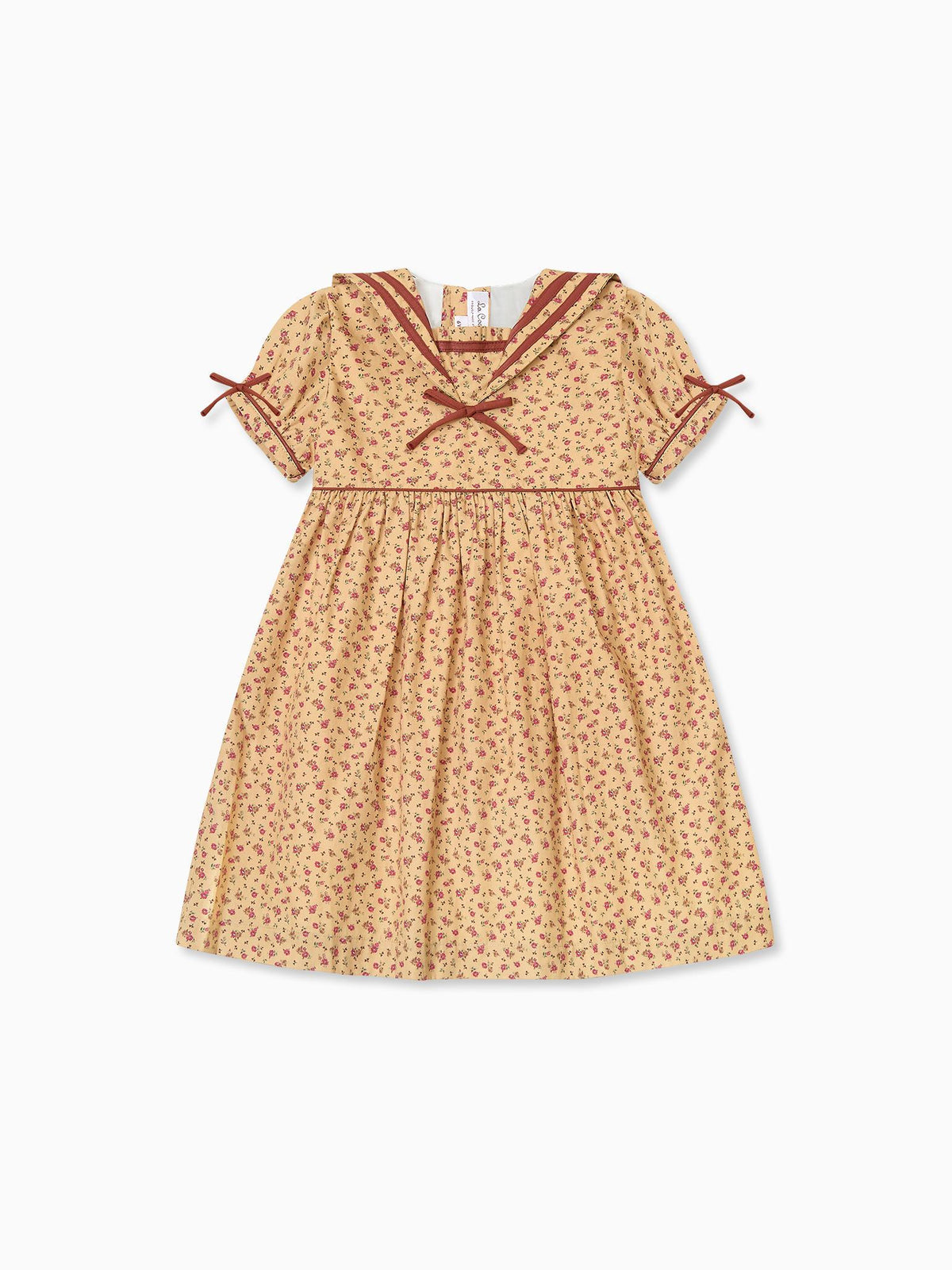Caramel Floral Mirabel Girl Dress
