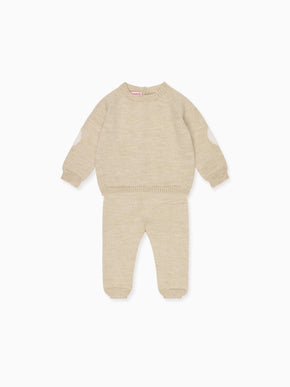 Oatmeal Mirlo Merino Baby Knitted Set