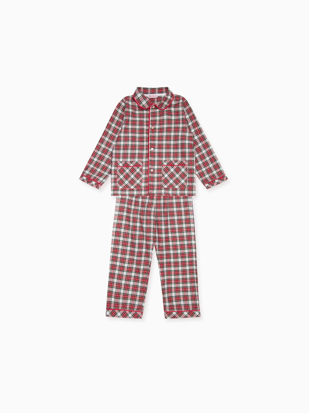 Ivory Tartan Navidad Kids Pyjamas