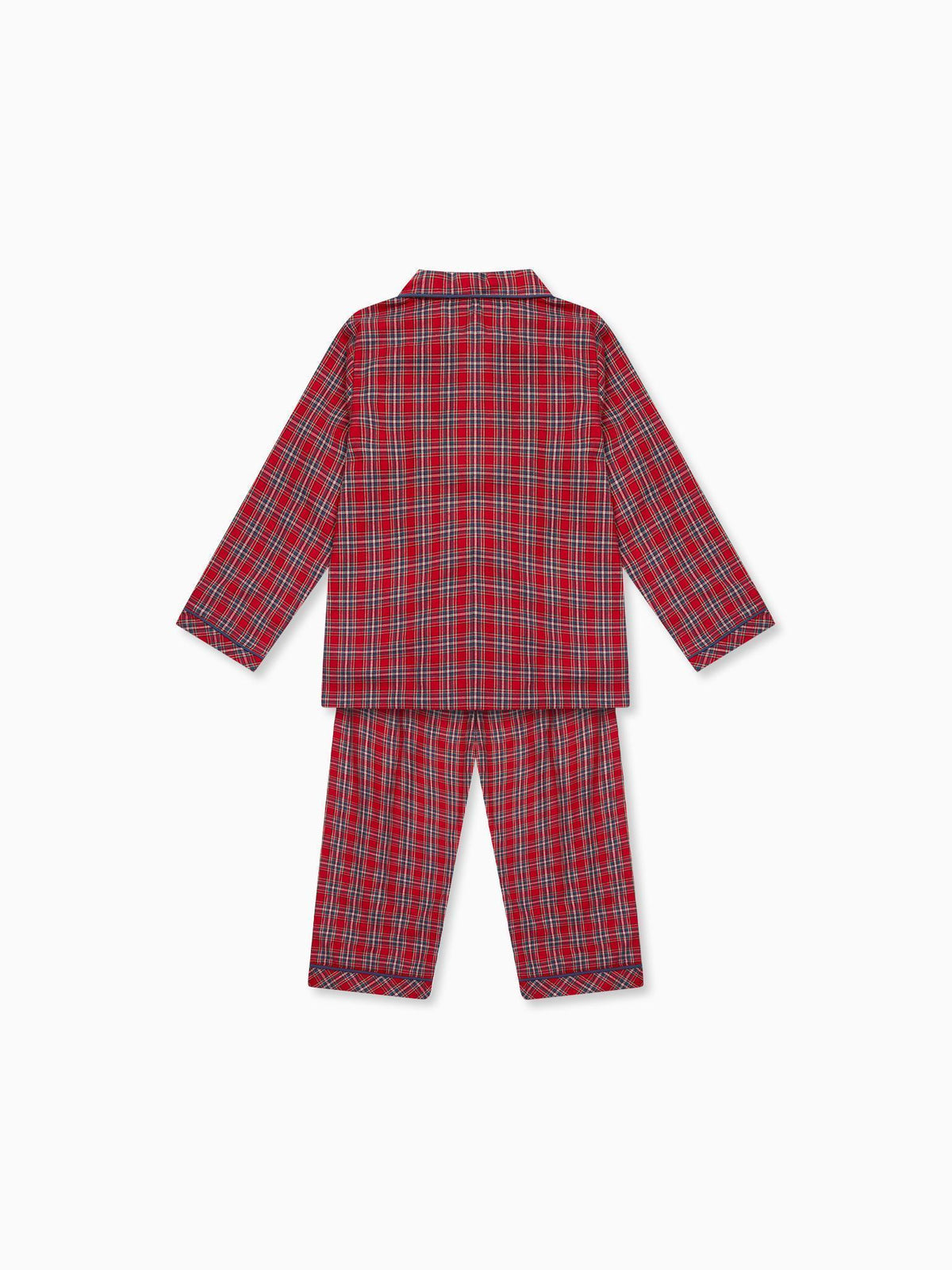 Red Tartan Navidad Kids Pyjamas