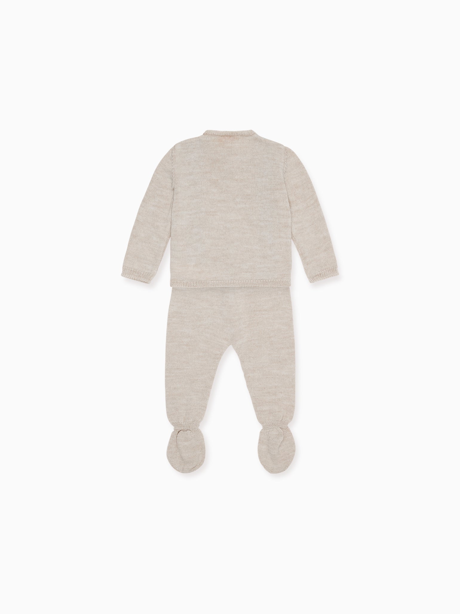 Oatmeal Melange Neo Merino Baby Knitted Gift Box Set
