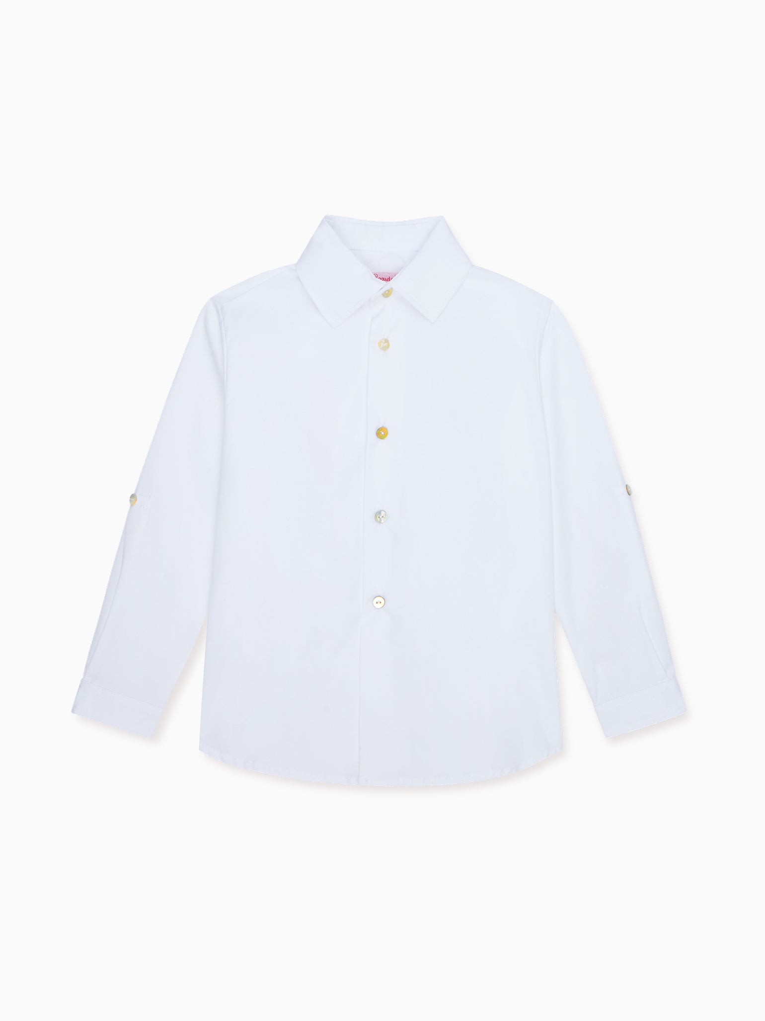 White Nico Long Sleeve Boy Shirt