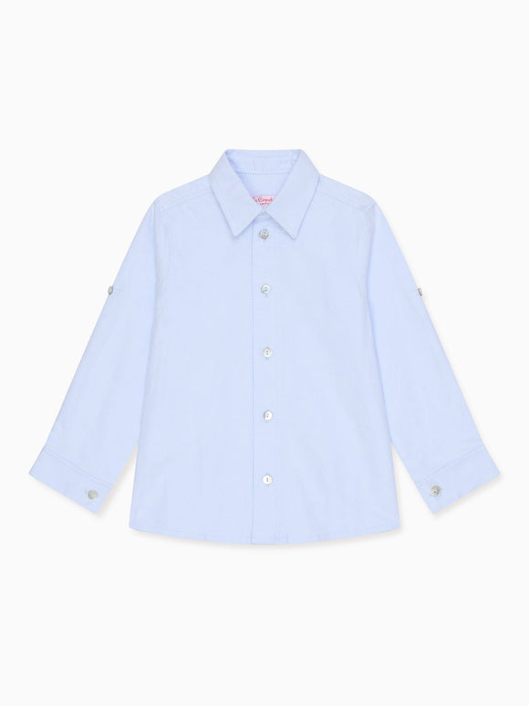 Light Blue Nico Brushed Cotton Boy Shirt