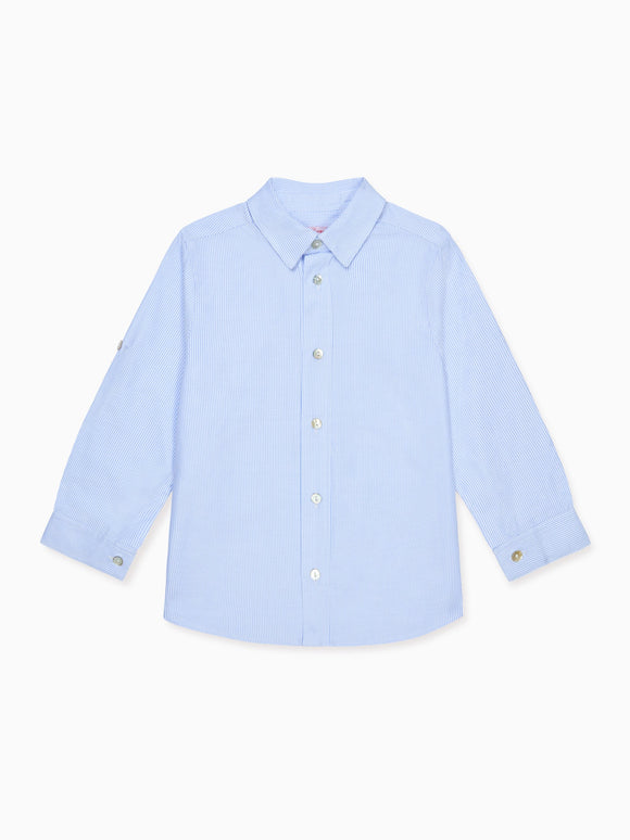 Blue Stripe Nico Long Sleeve Boy Shirt