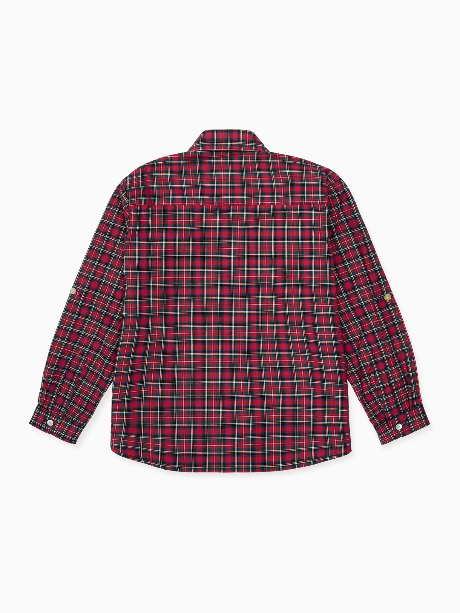 Red Tartan Nico Long Sleeve Boy Shirt