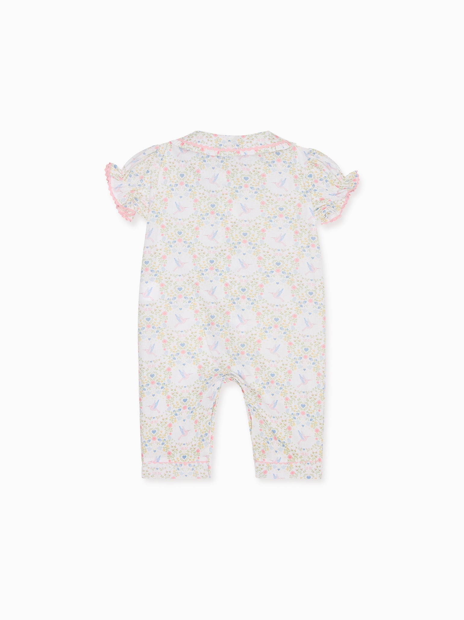 Pink Bird Floral Nicole Baby Girl Pyjamas