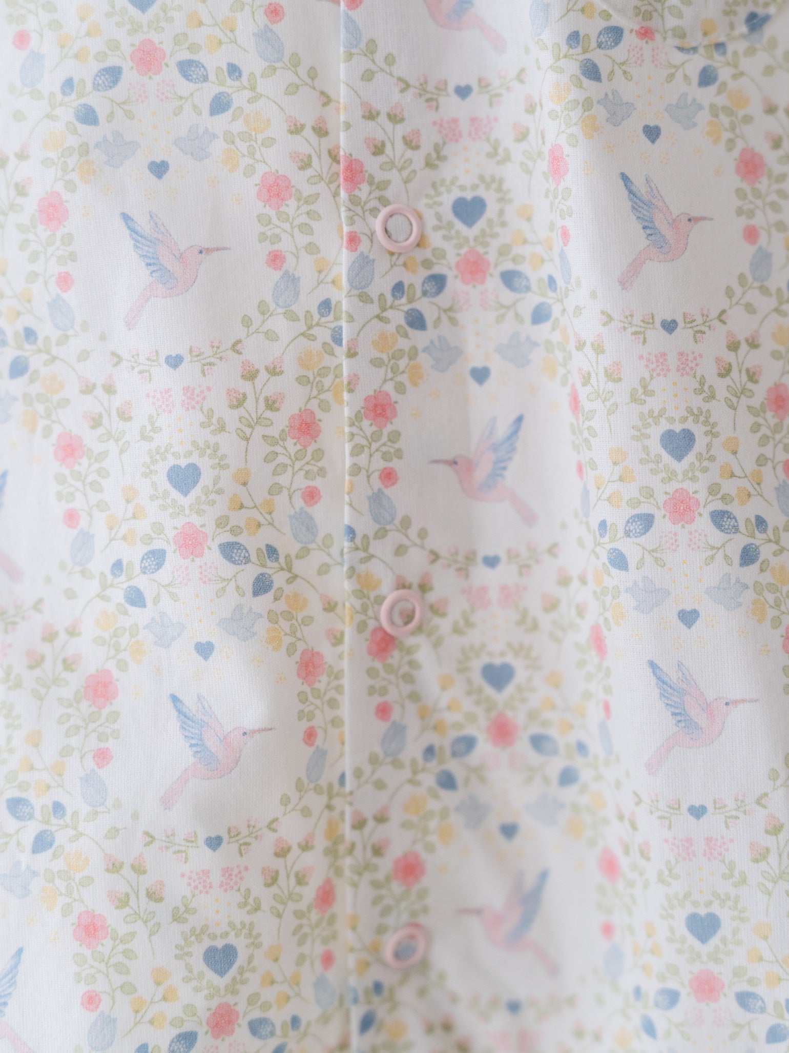 Pink Bird Floral Nicole Baby Girl Pyjamas
