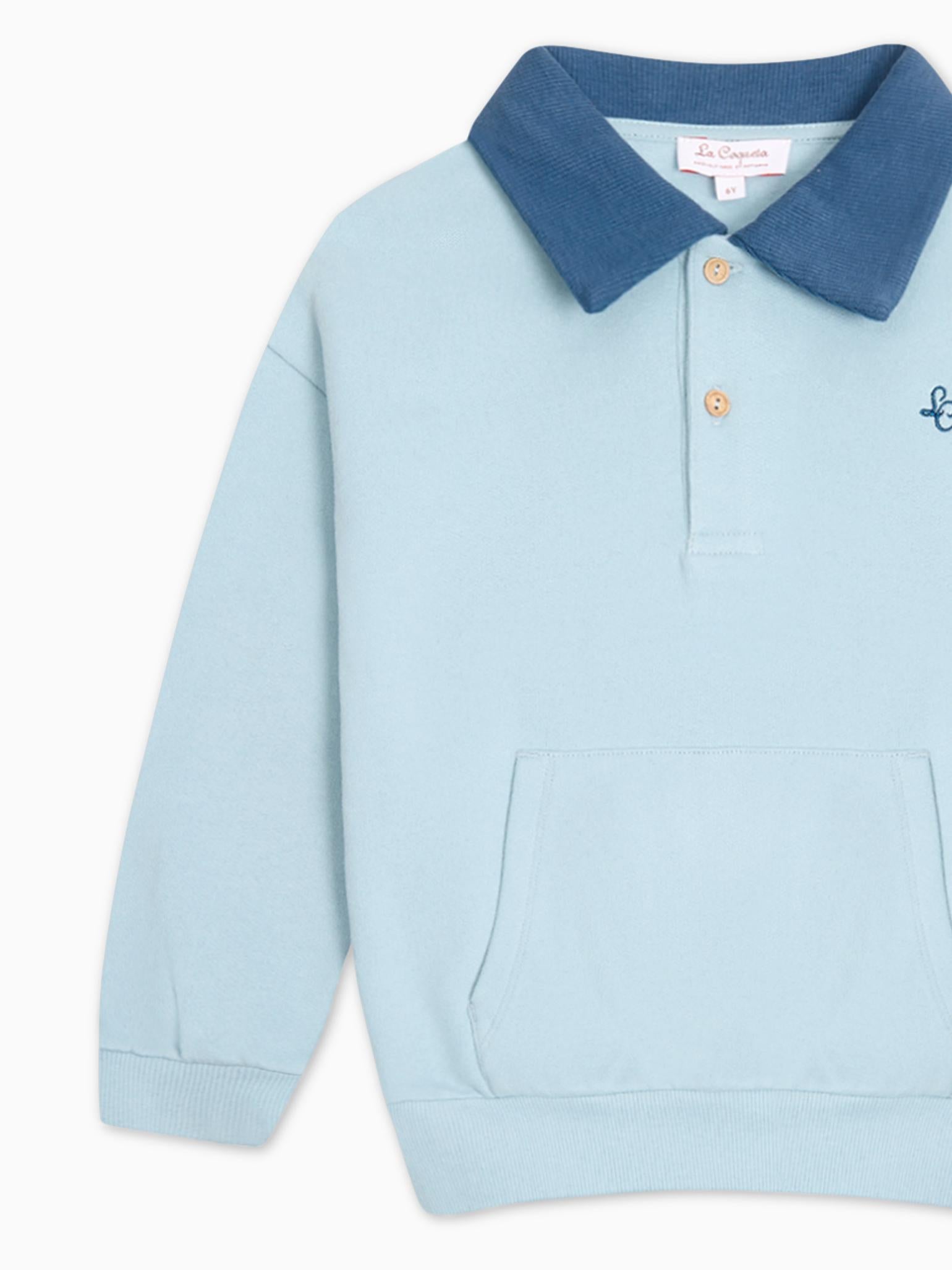 Dusty Blue Ivan Kids Sweatshirt