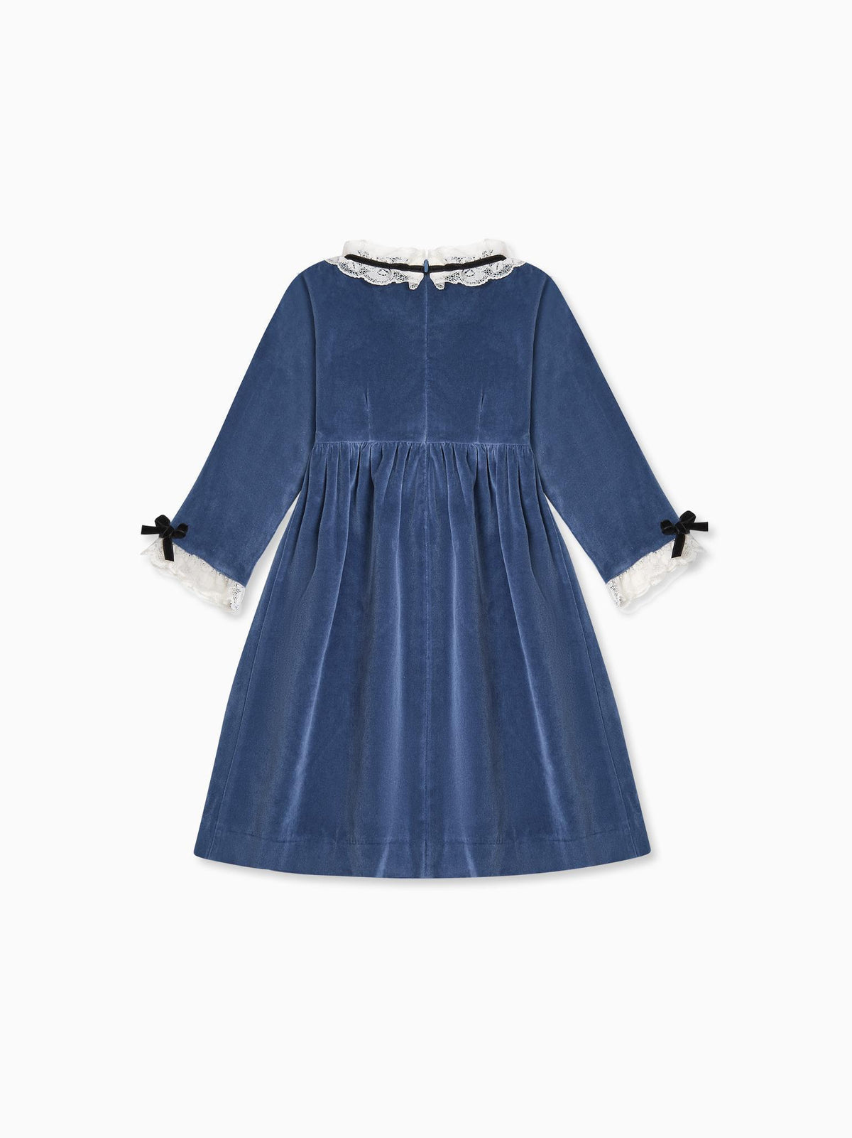 Blue Odisea Velvet Girl A-Line Dress