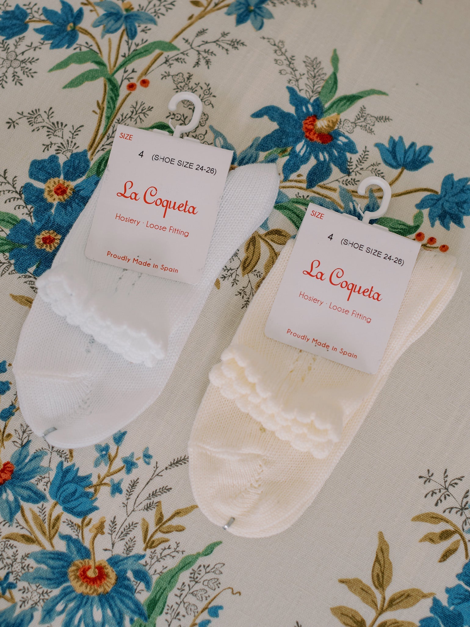 White Openwork Short Girl Socks