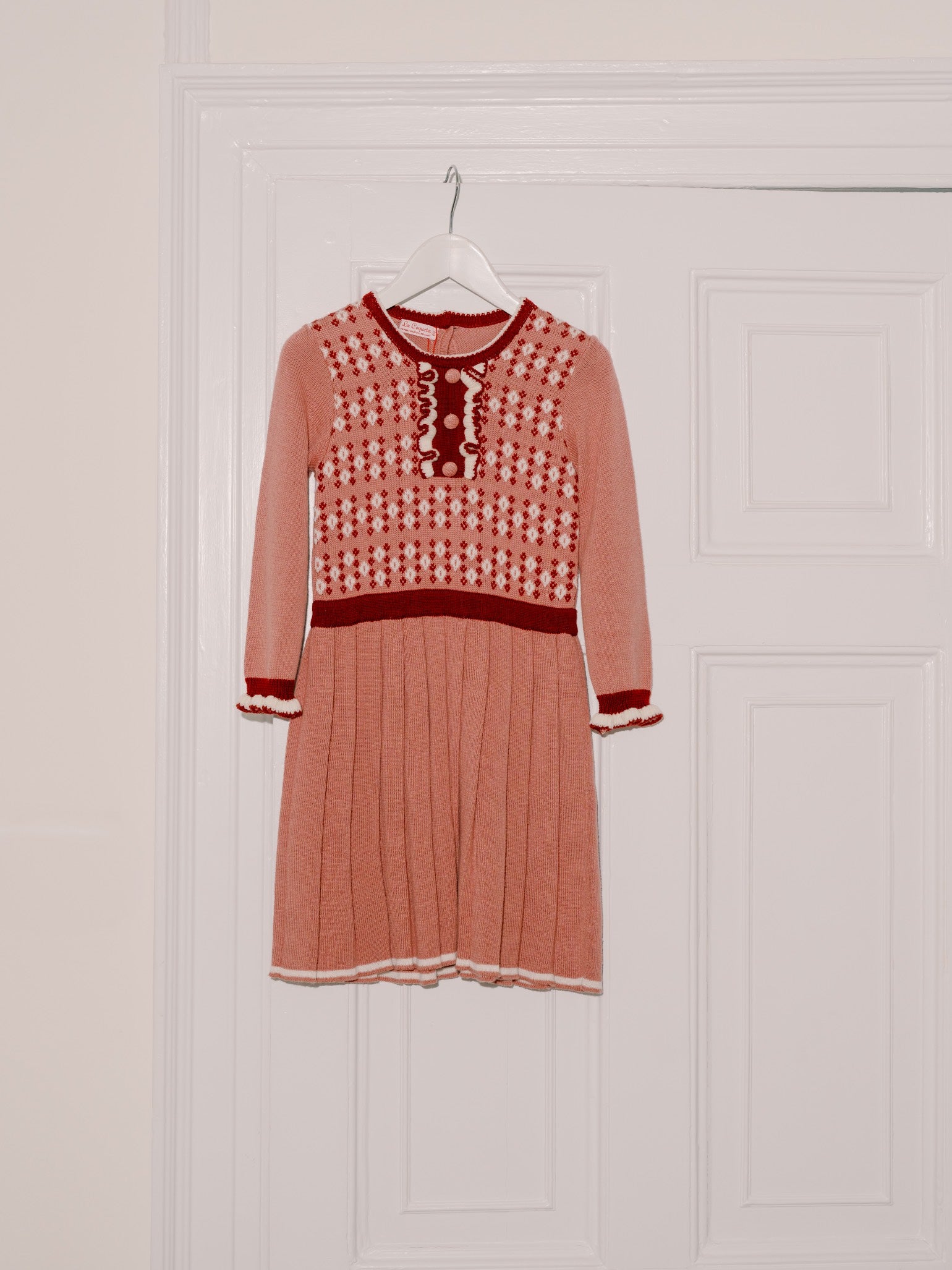 Dark Pink Oracia Merino Girl Knitted Dress