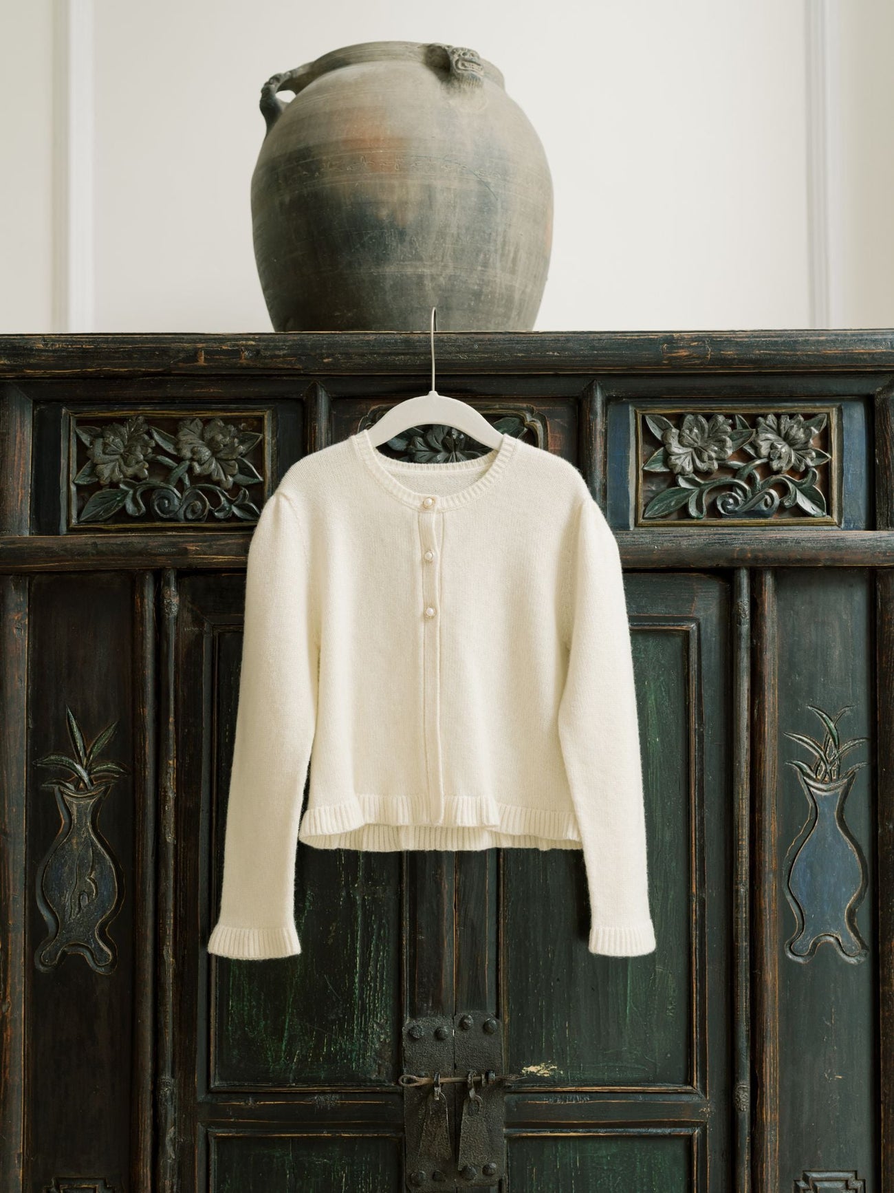Ivory Jupiter Cashmere Girl Cardigan