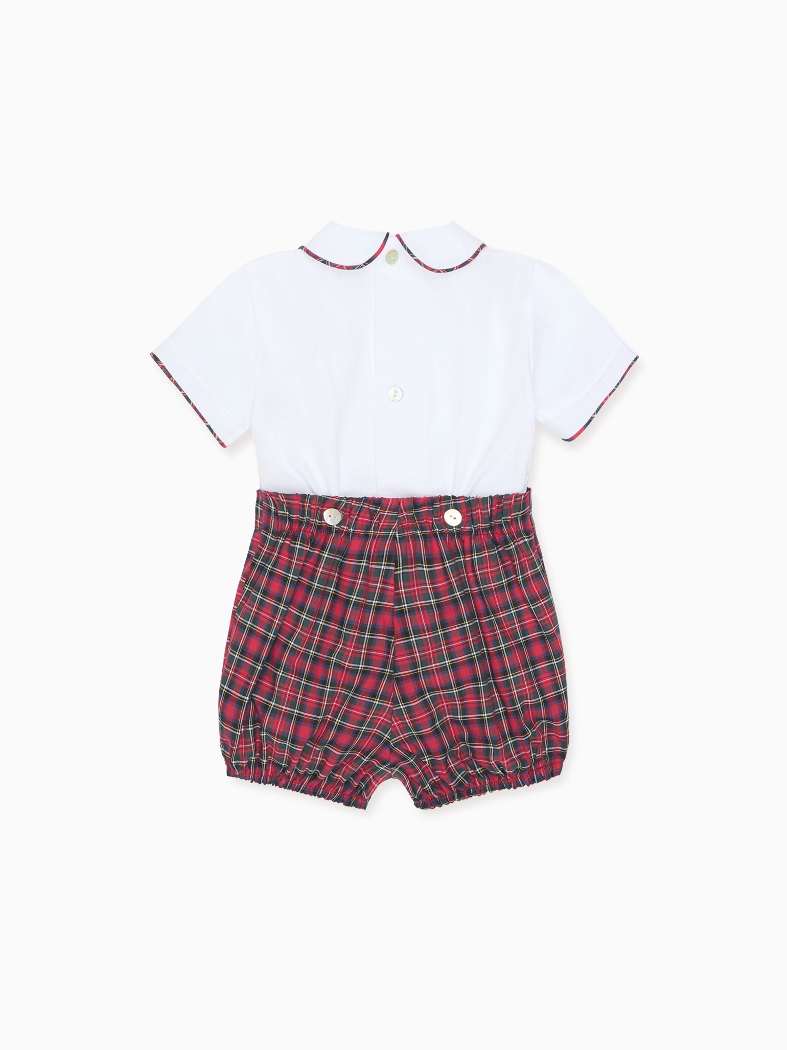 Red Tartan Pablo Baby Boy Set