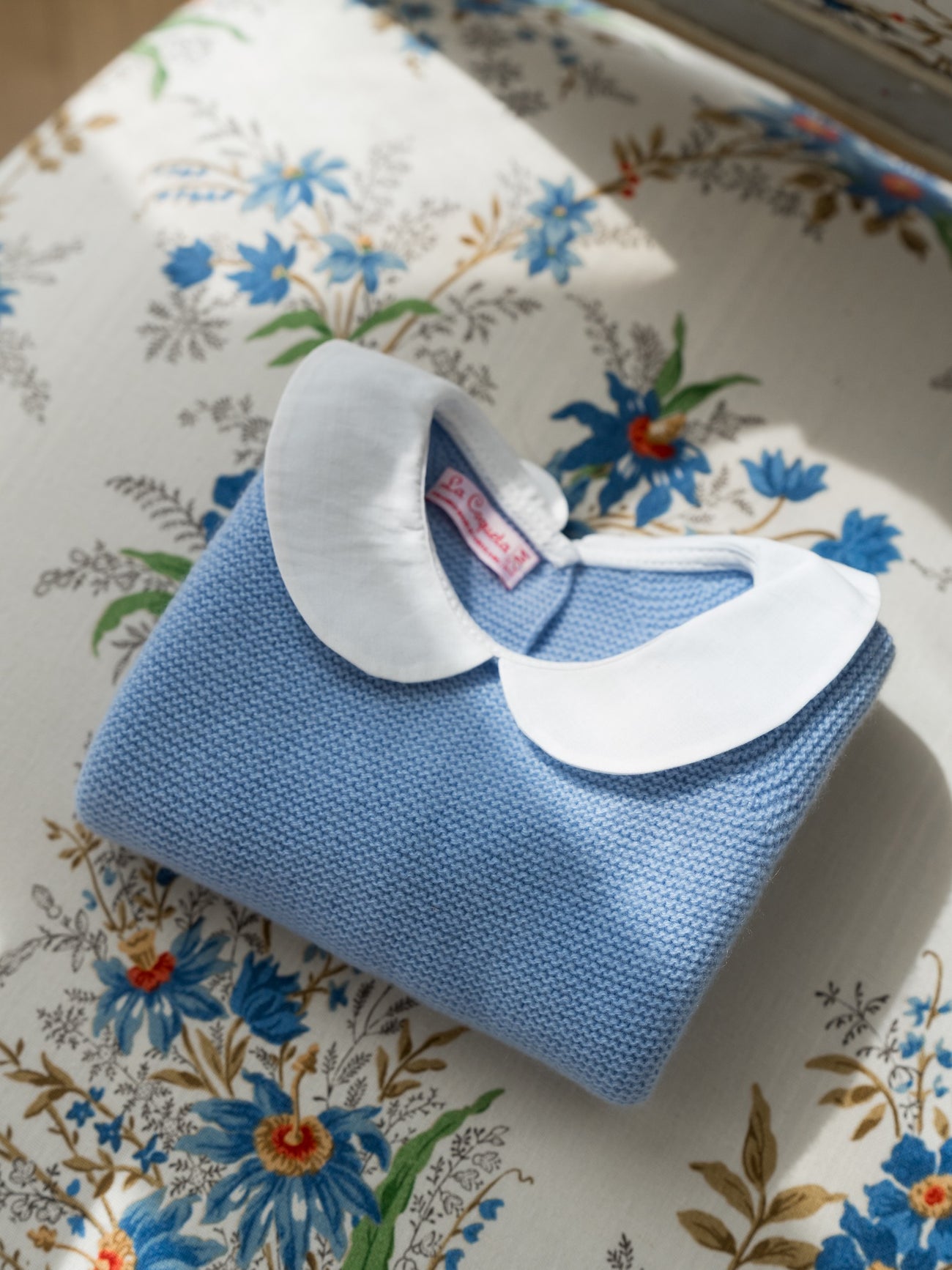 Blue Palmira Cashmere Baby Set